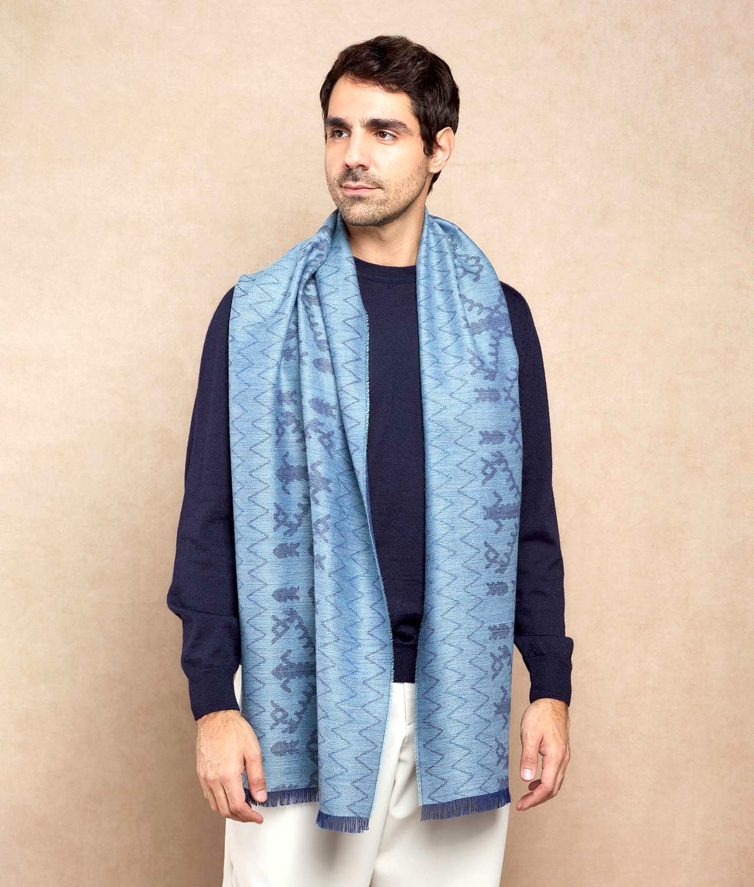 Imitation Nazca Shawl C002