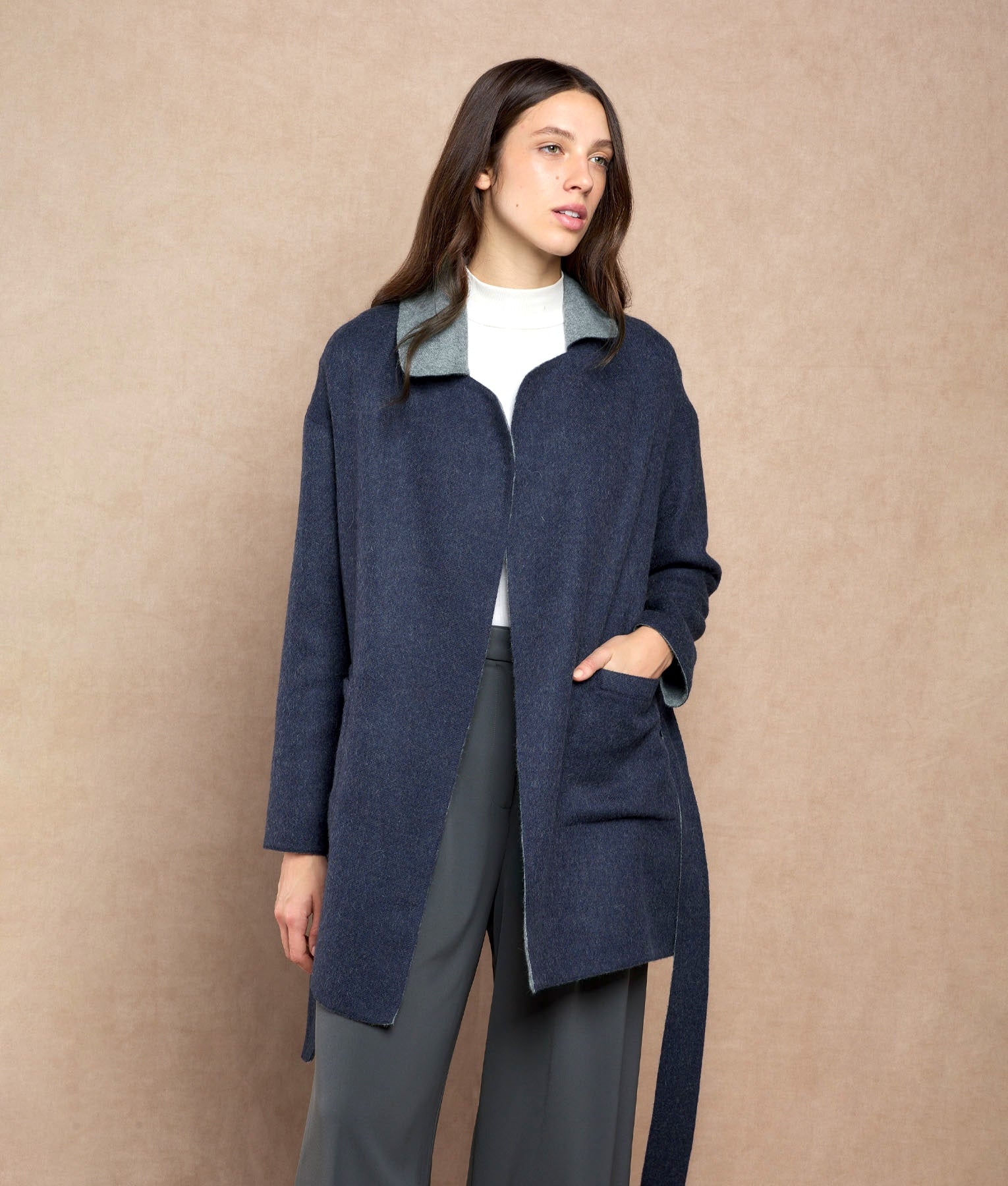 Reversible Wrap Coat 16620NC C001