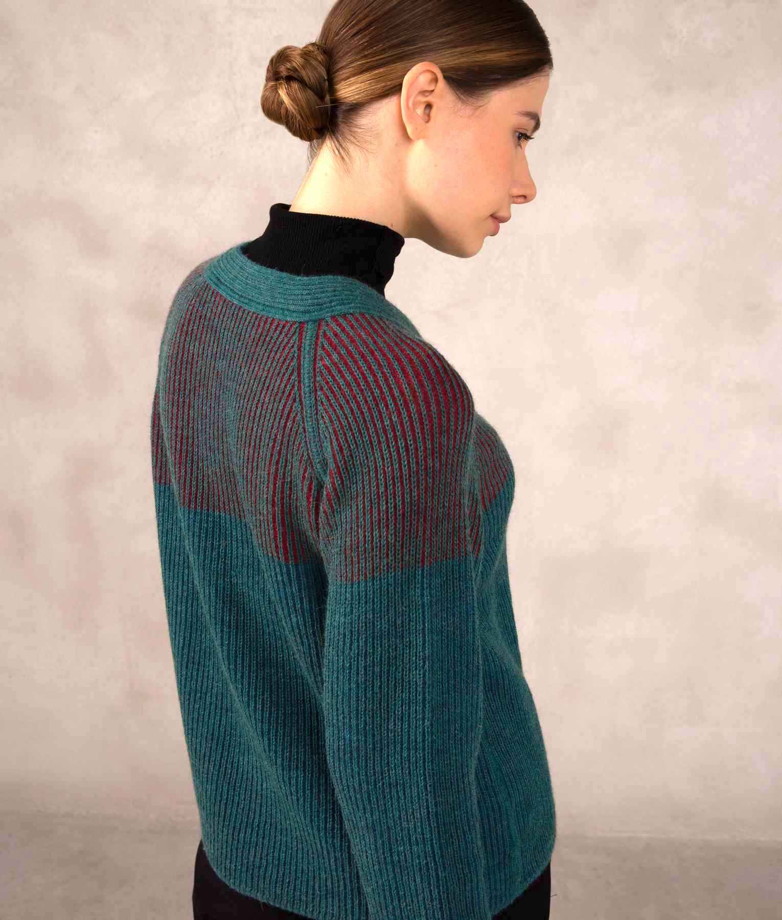 Reversible Ribbed Cardigan C002