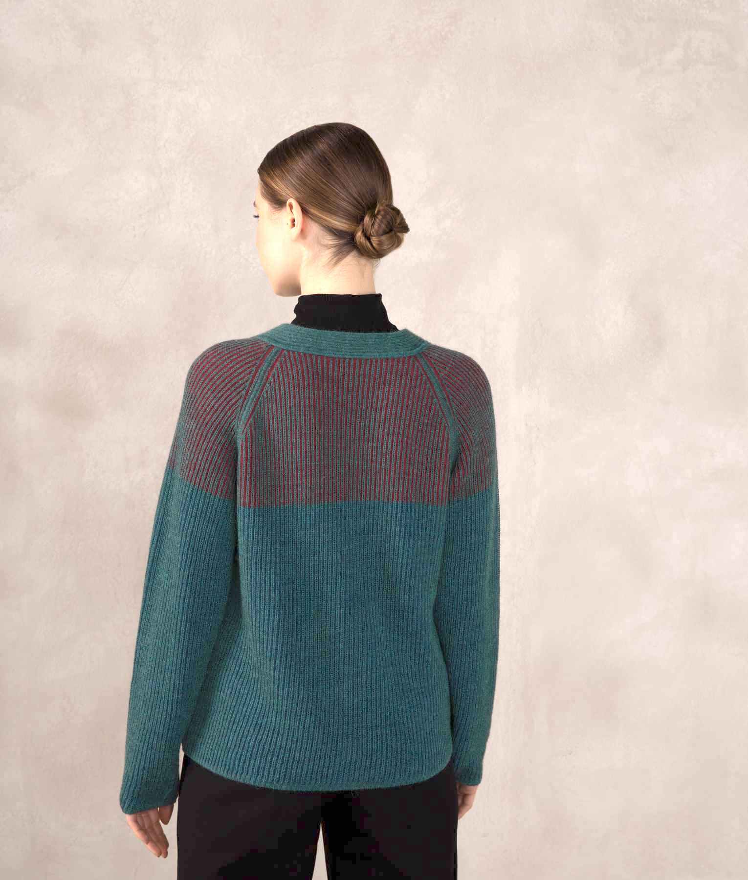 Reversible Ribbed Cardigan C002