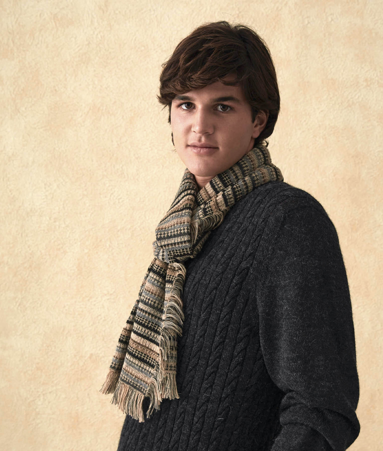Long Village Alpaca Scarf C003