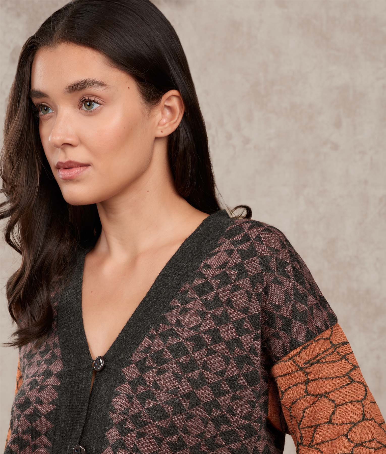 The Fusion - Cardigan - Multicoloured Mocha - Women's