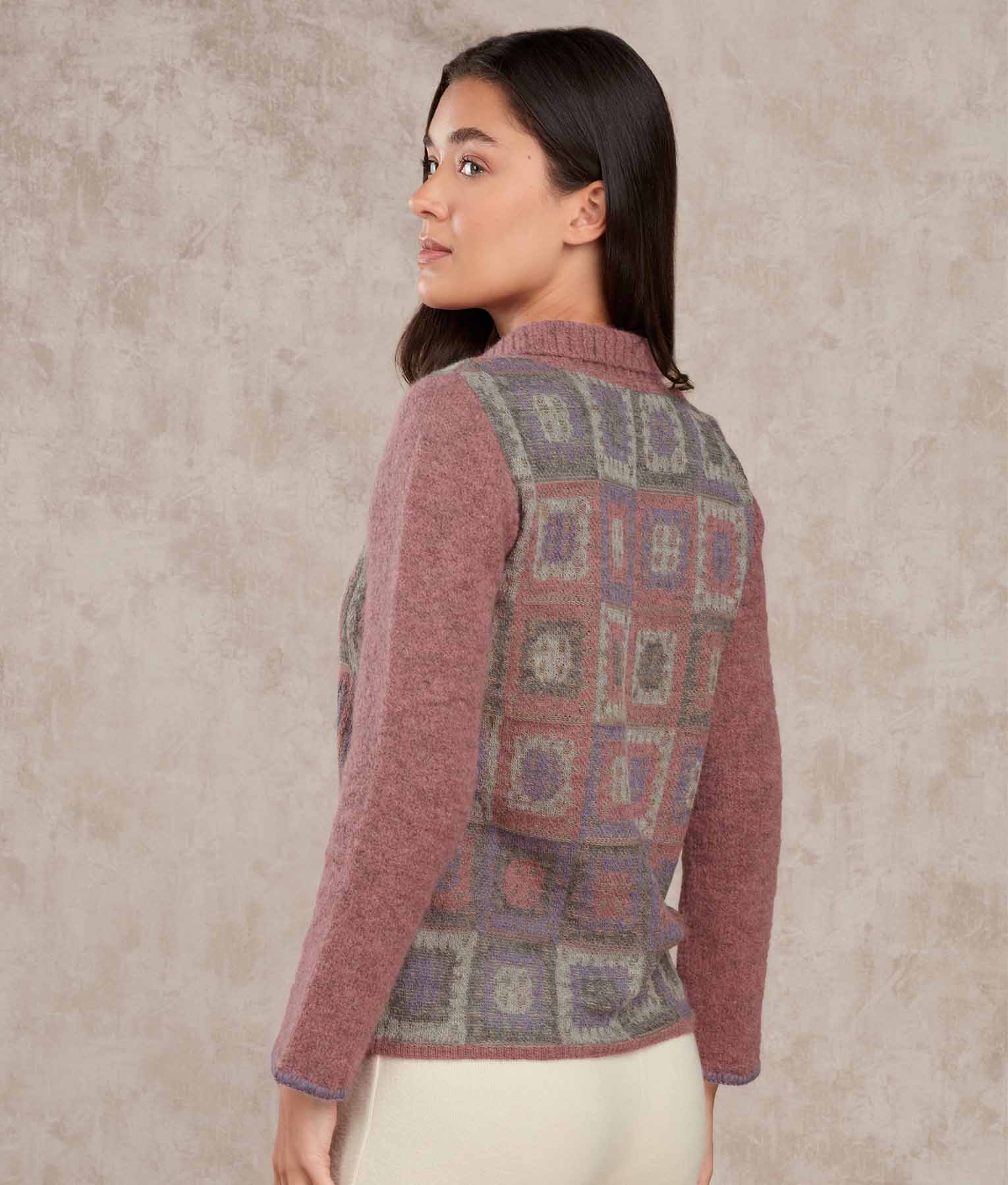 Dreams Of Crochet - Cardigan - Multicoloured Pink - Women's