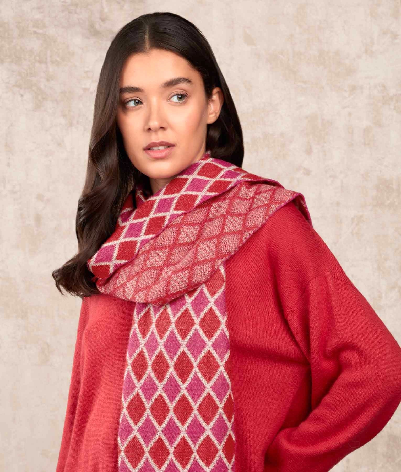 Brick On Brick - Scarf - Multicolour Pink - Unisex