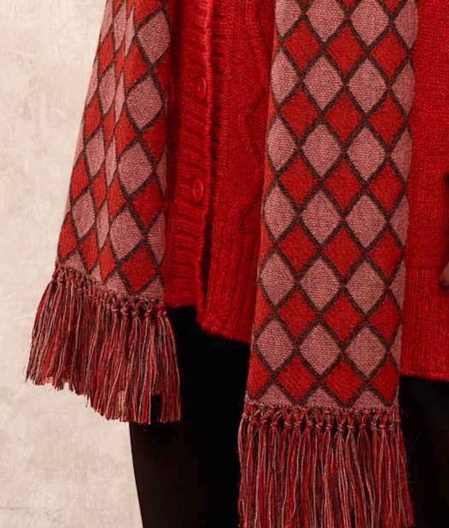 Brick On Brick - Scarf - Multicolour Red - Unisex