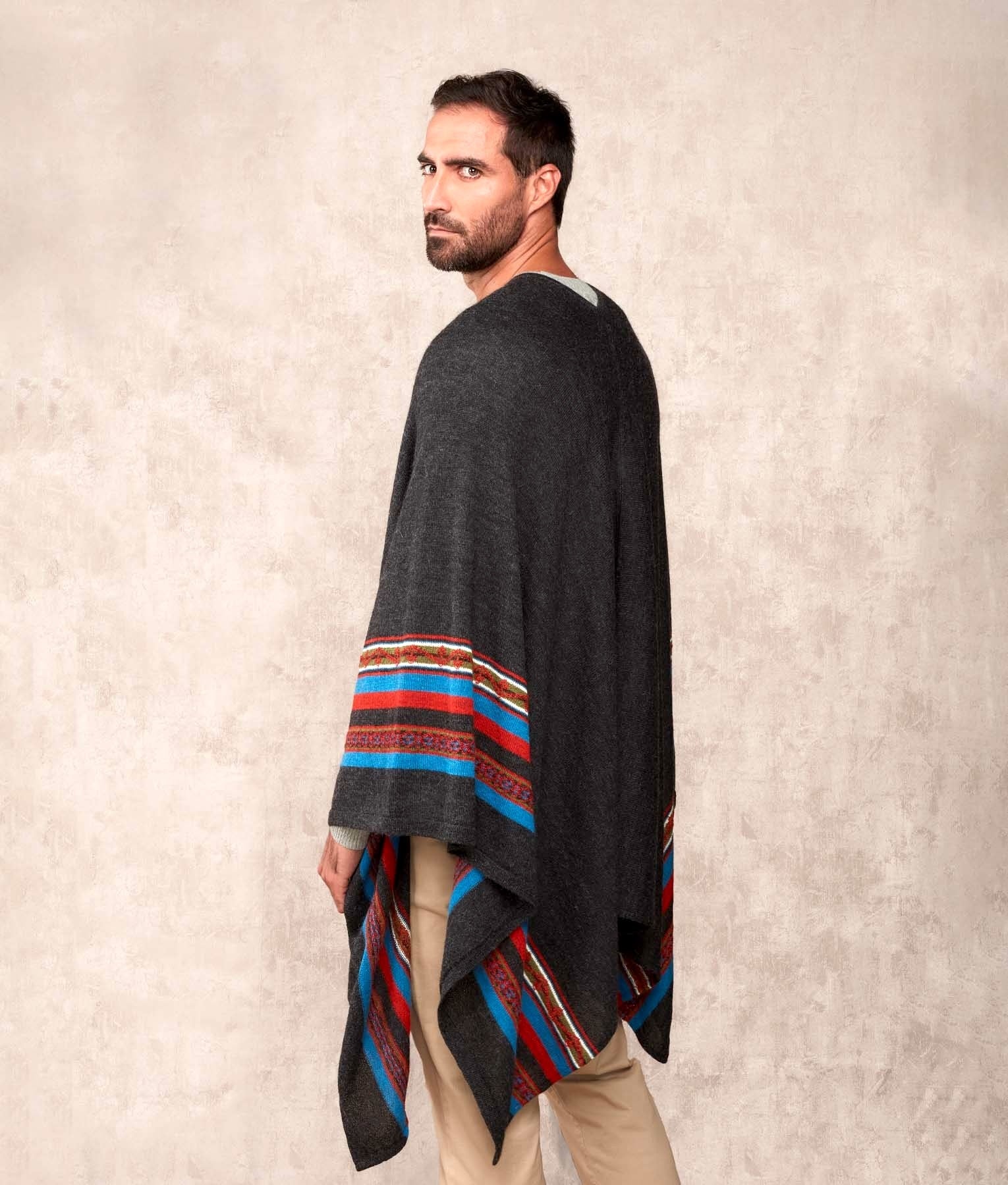 Rider - Poncho Charcoal - Men's