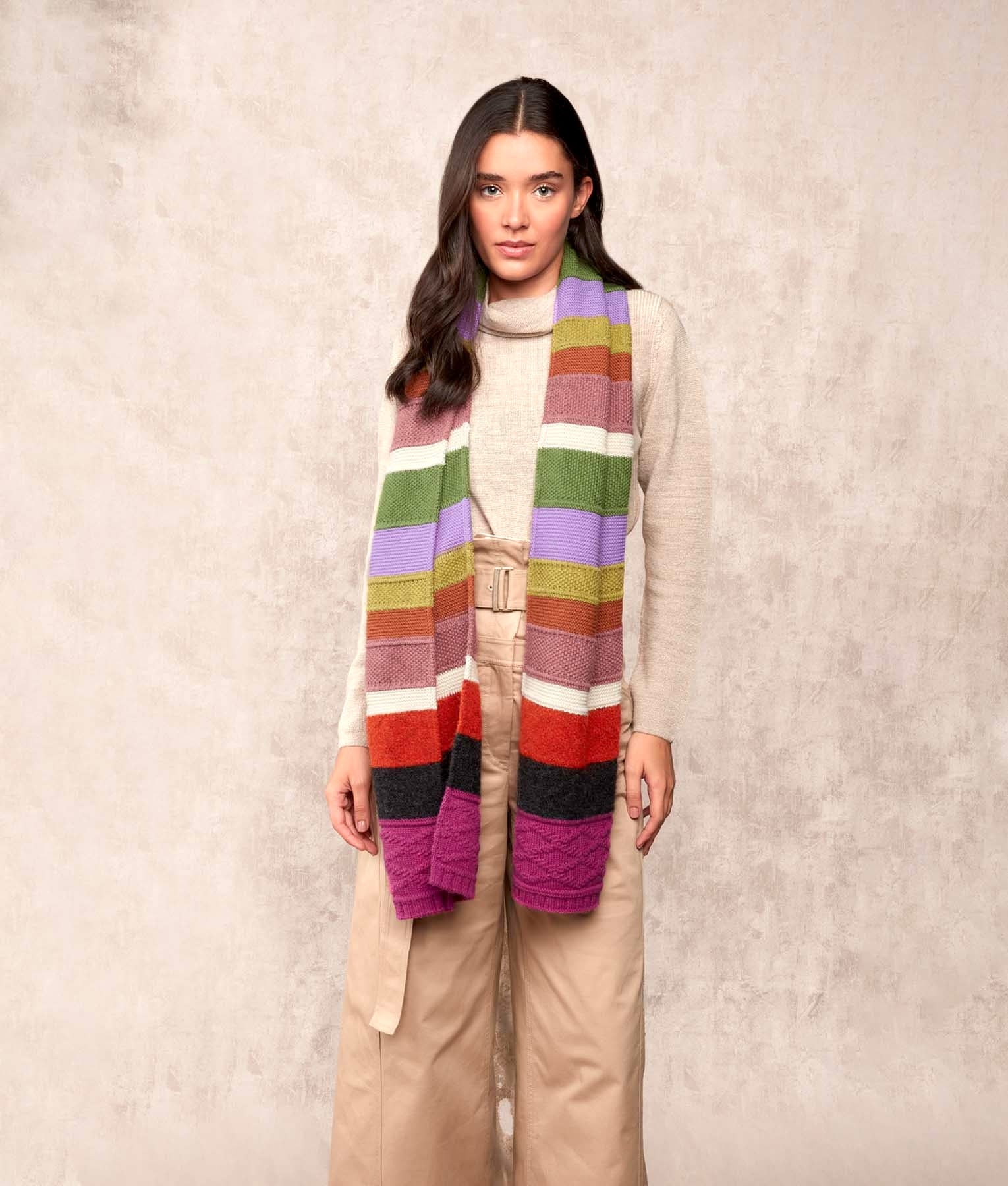 Sampler Scarf - Multicolour - Unisex