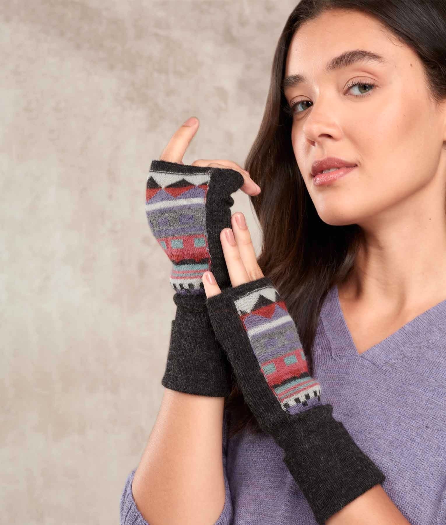El Pontro - Mittens - Multicolour Charcoal - Unisex