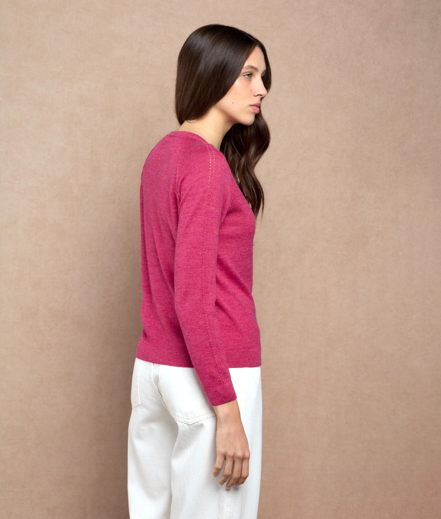 Basic Raglan Sleeves Cardigan M4401