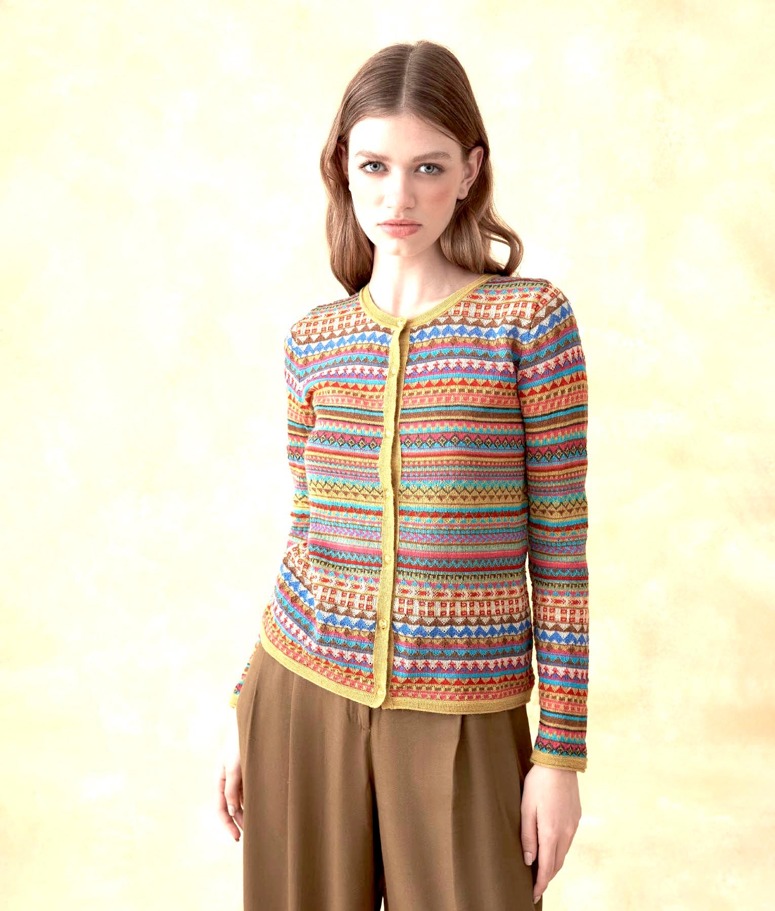 Jacquard Cardigan C003
