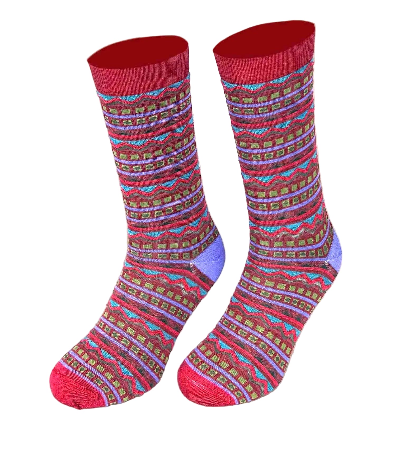 Stripes Jacquard Socks C001 - Men's