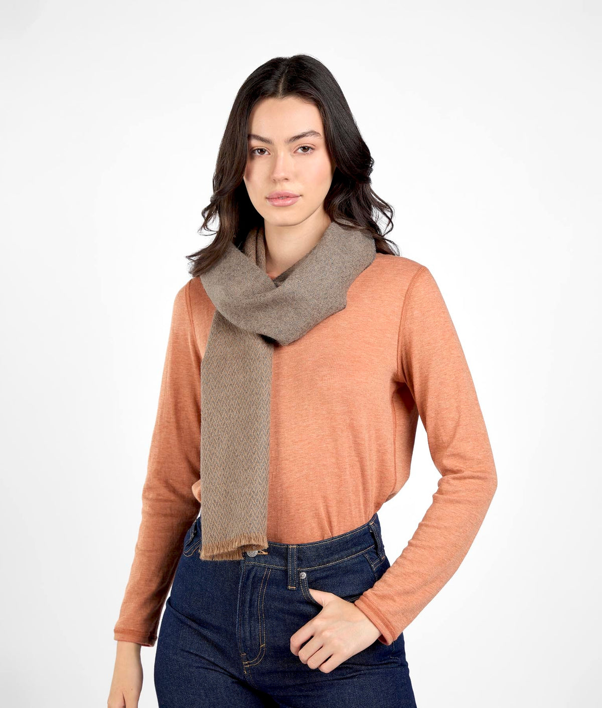 Little Espigas Motif Scarf C013
