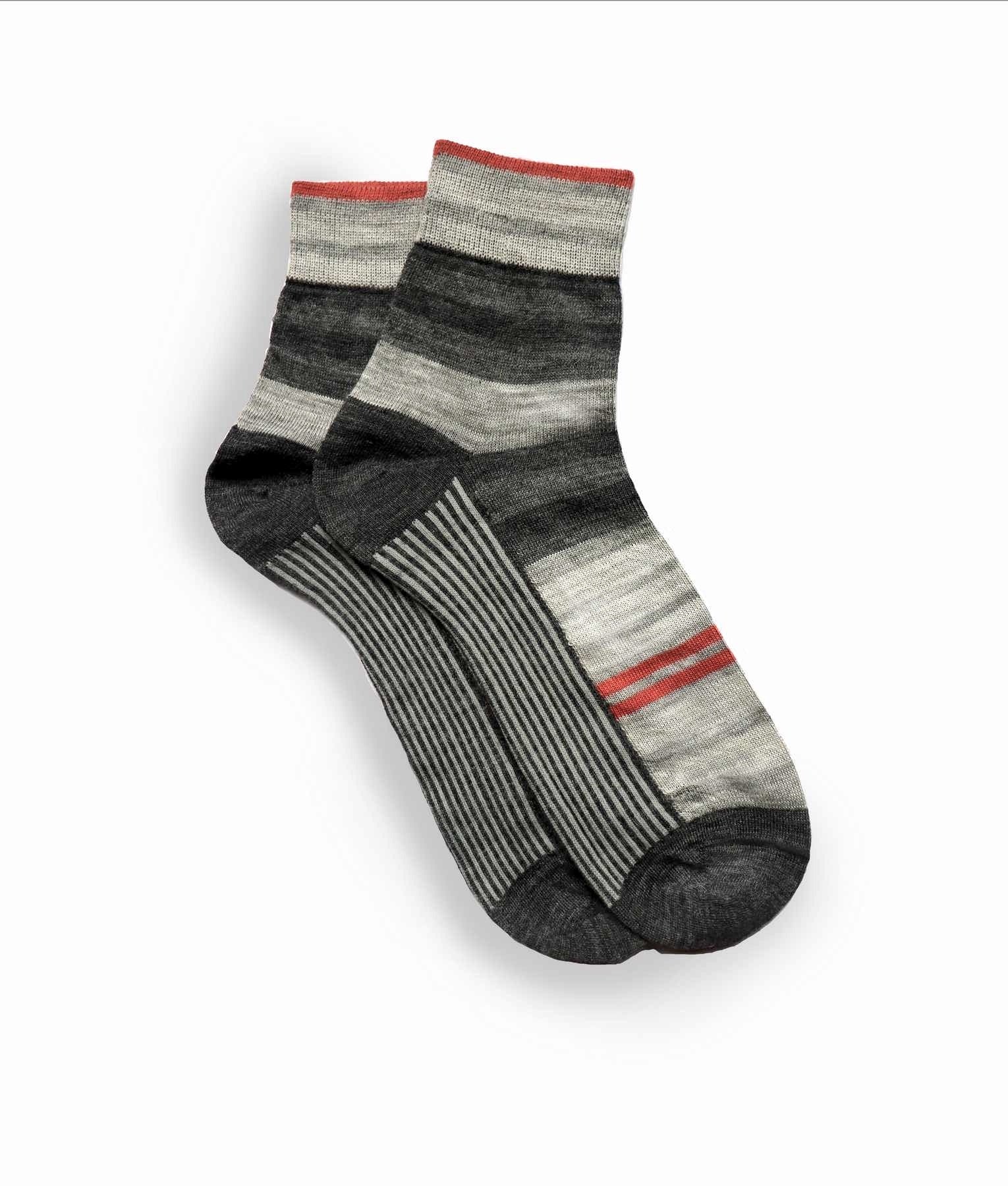 Vinicunca Lines Short Women Alpaca Socks C002
