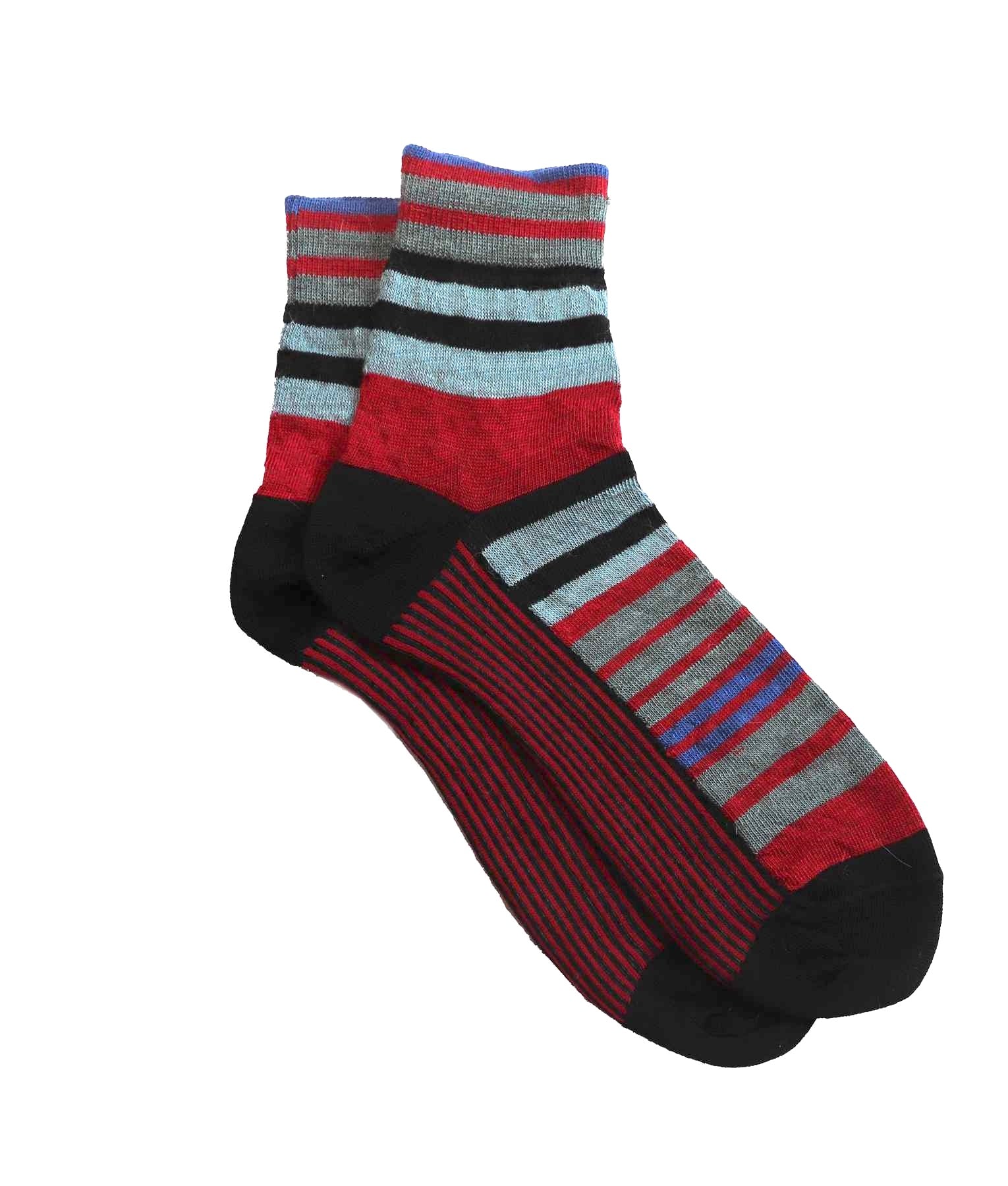 Vinicunca Lines Short Women Alpaca Socks C003