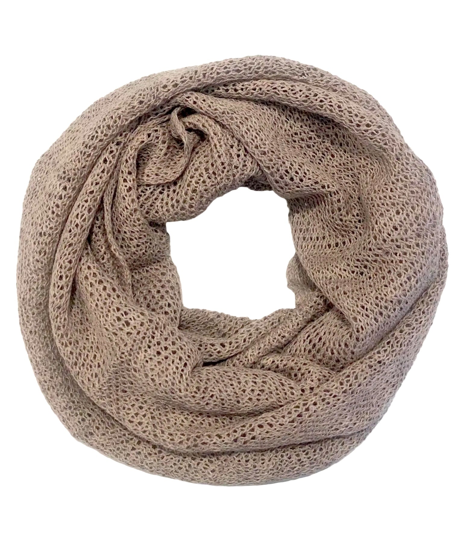 Infinity Scarf Brown Beige