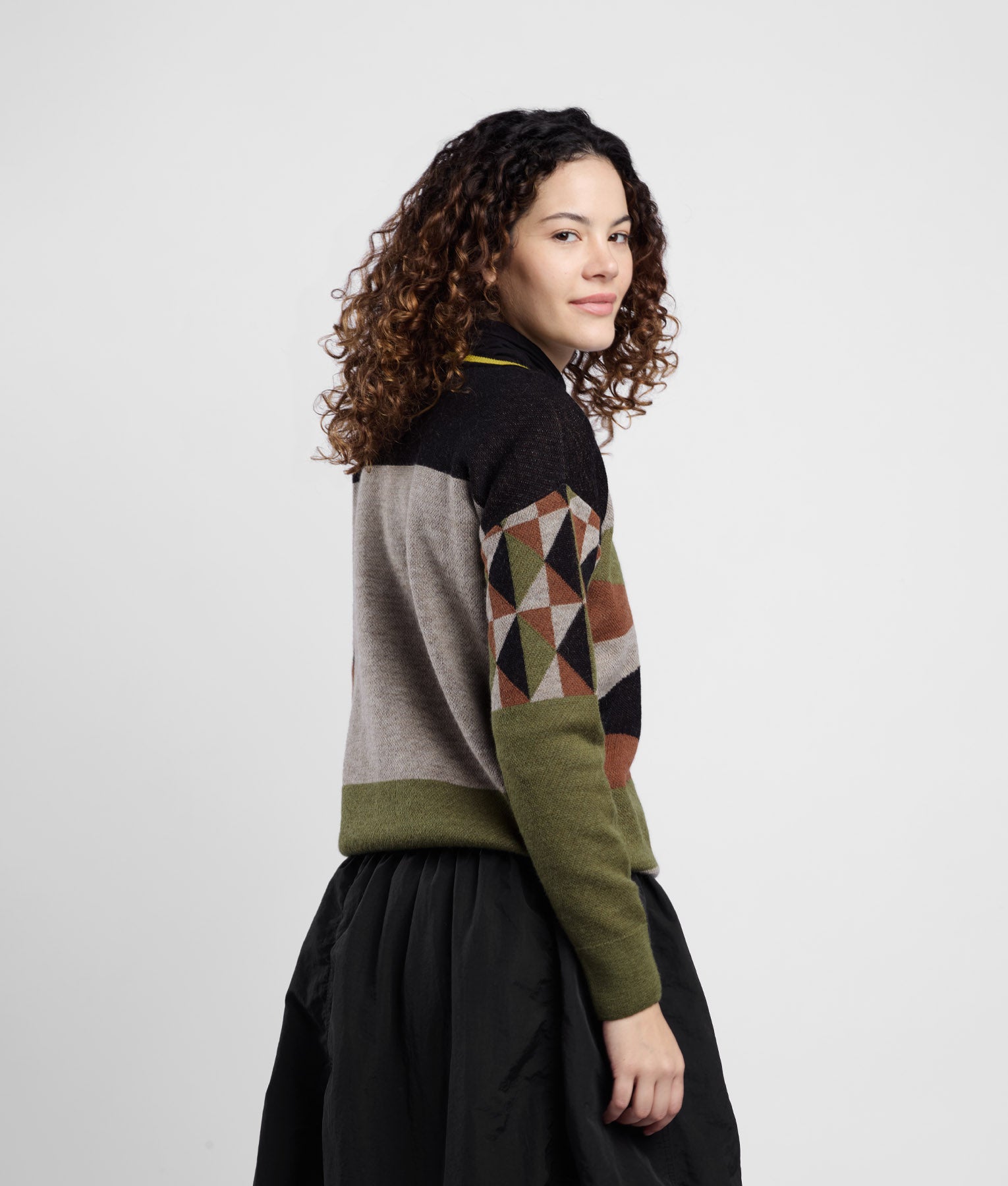 Geo Element Jacquard Jumper C001