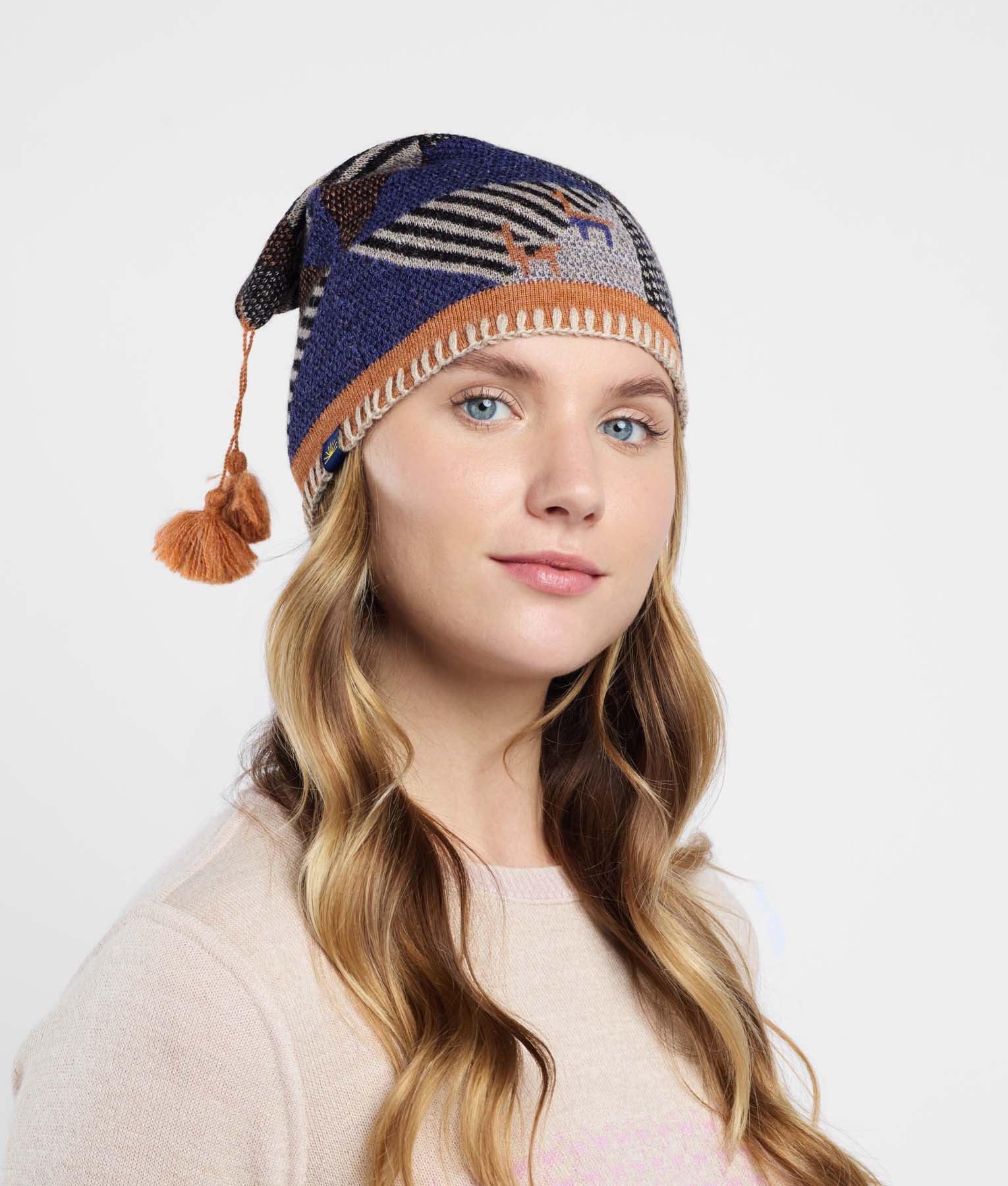 Simply Geometric Square Beanie C002