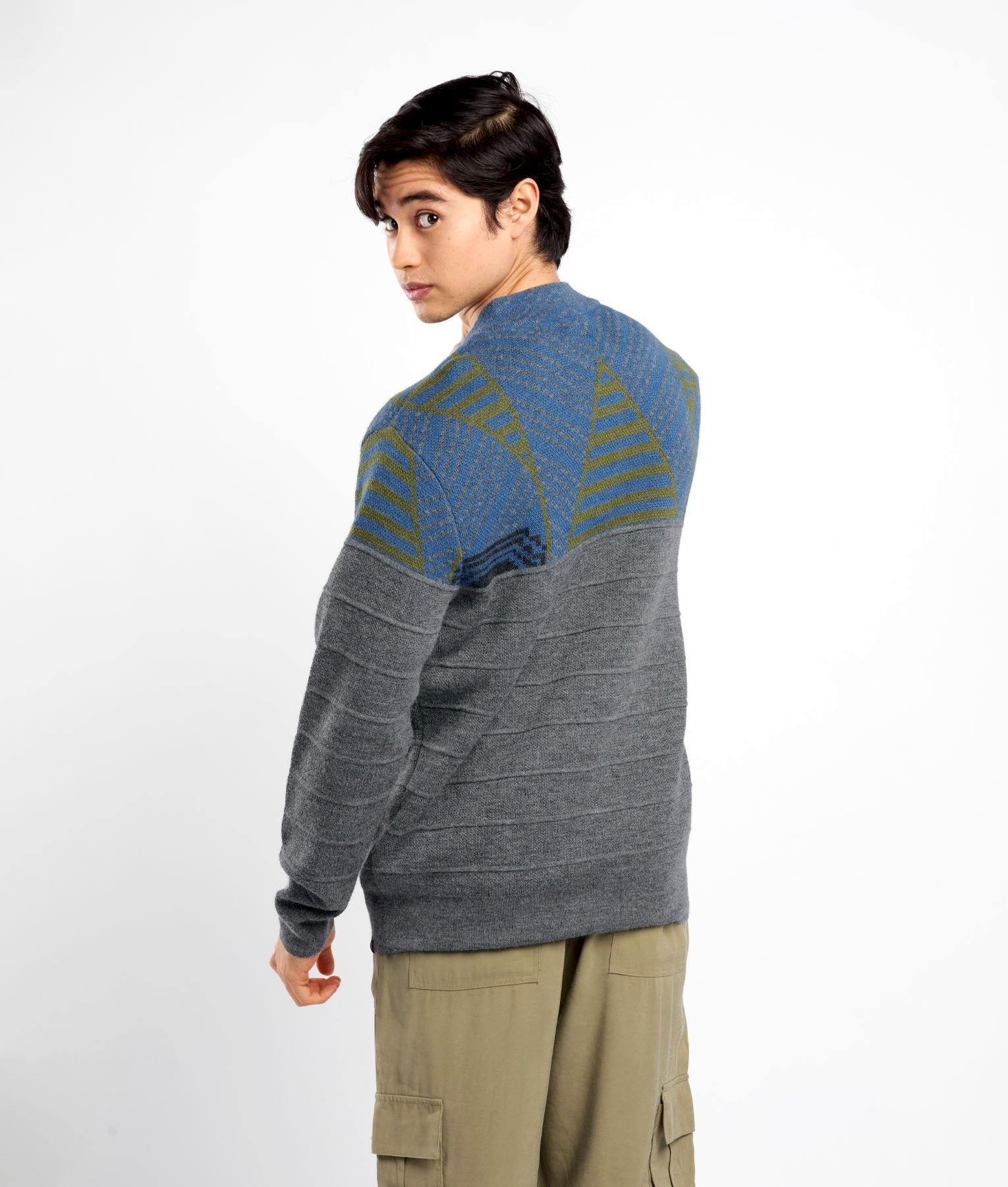 Men's Active Jacquard Cardigan C005