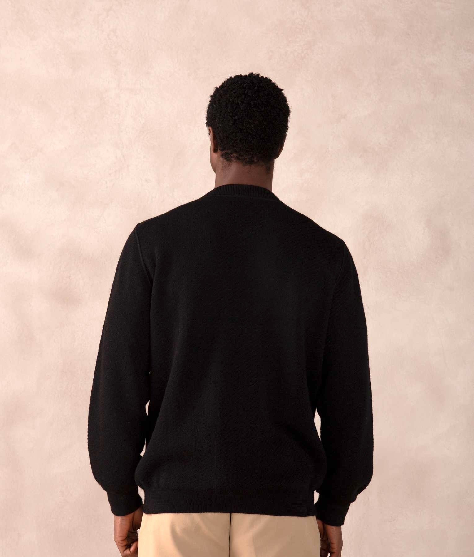 Founded Reversible Cardigan-S - Black and Blue - Men's