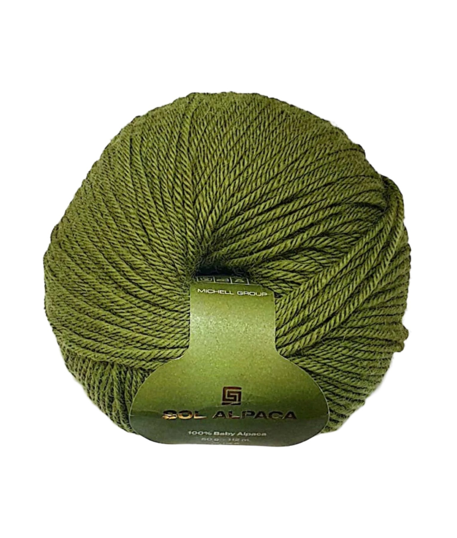8-ply Baby Alpaca Yarn Ball VR14061 Avocado Green