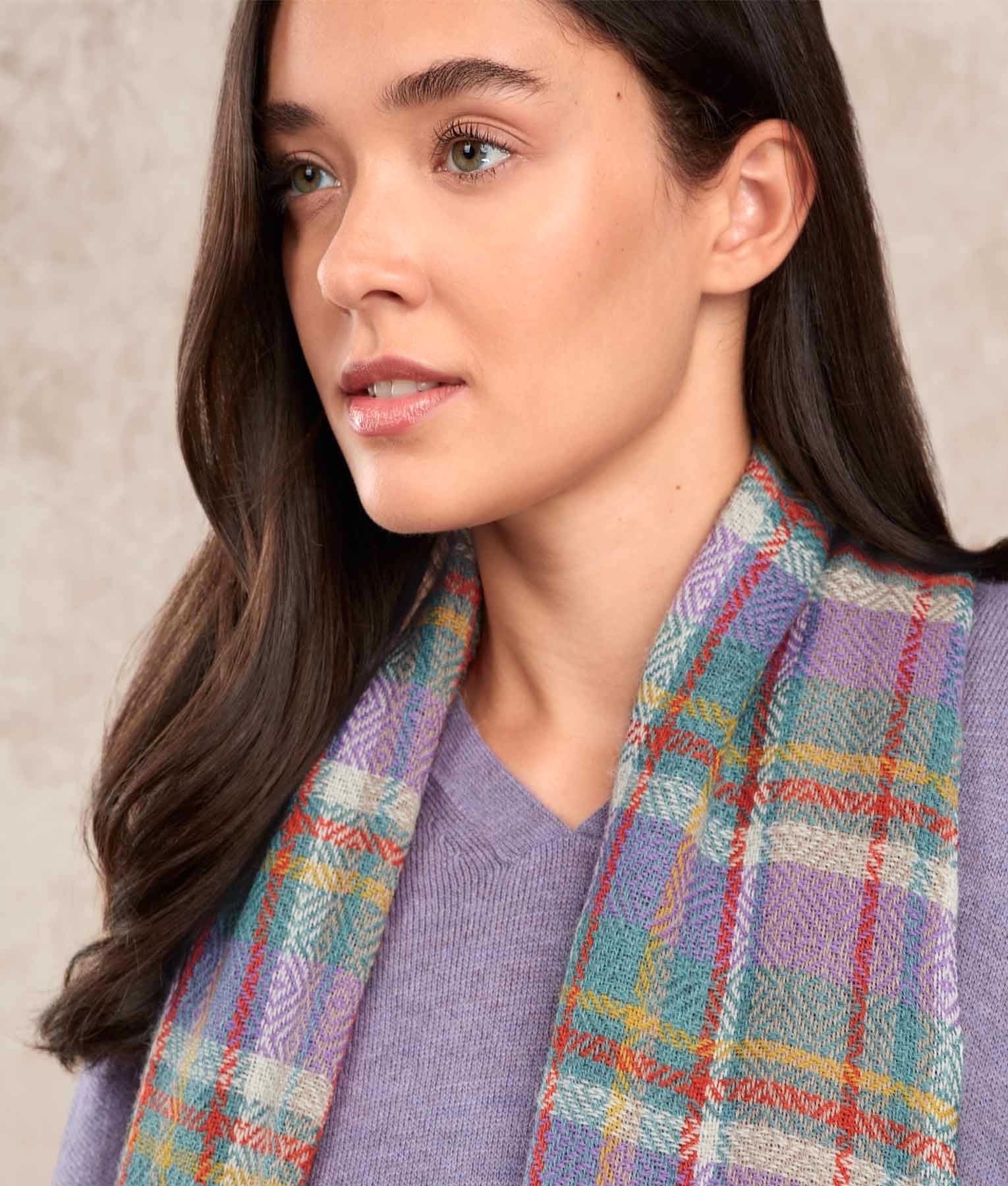 El Paso - Scarf - Multicoloured Lilac - Unisex