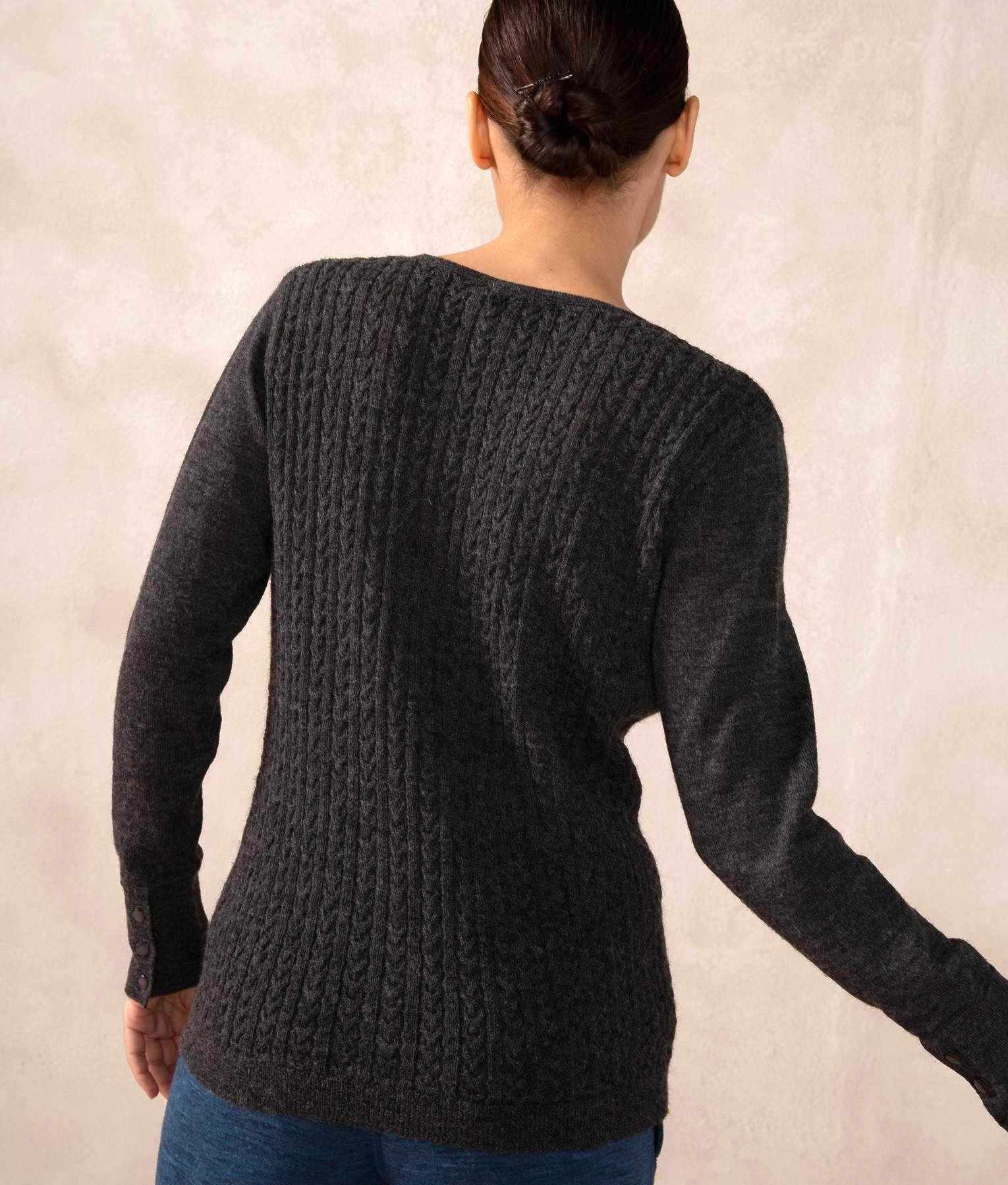 Wheat Cable Crew Neck Pullover 403