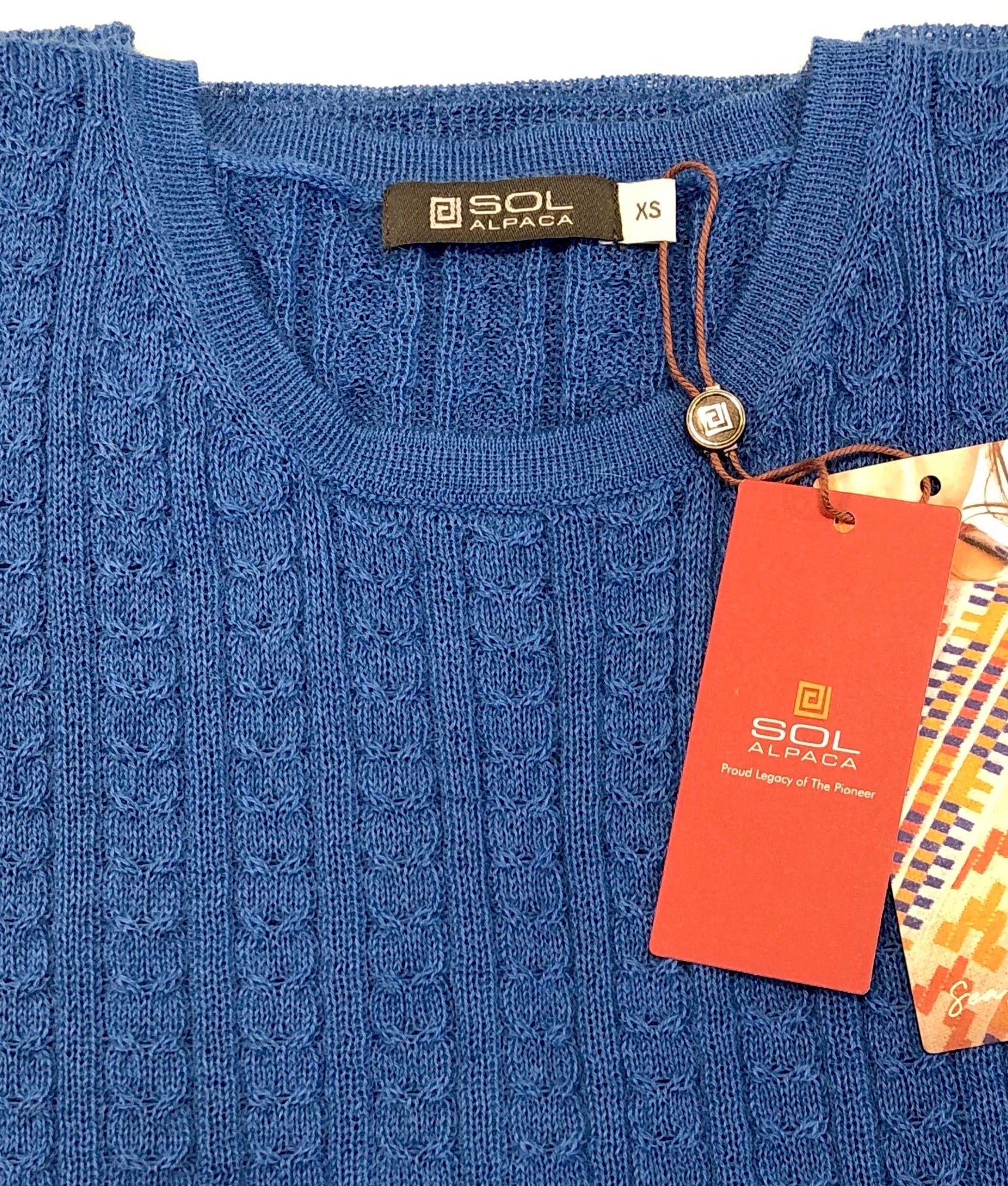 Wheat Cable Crew Neck Pullover AZ4176