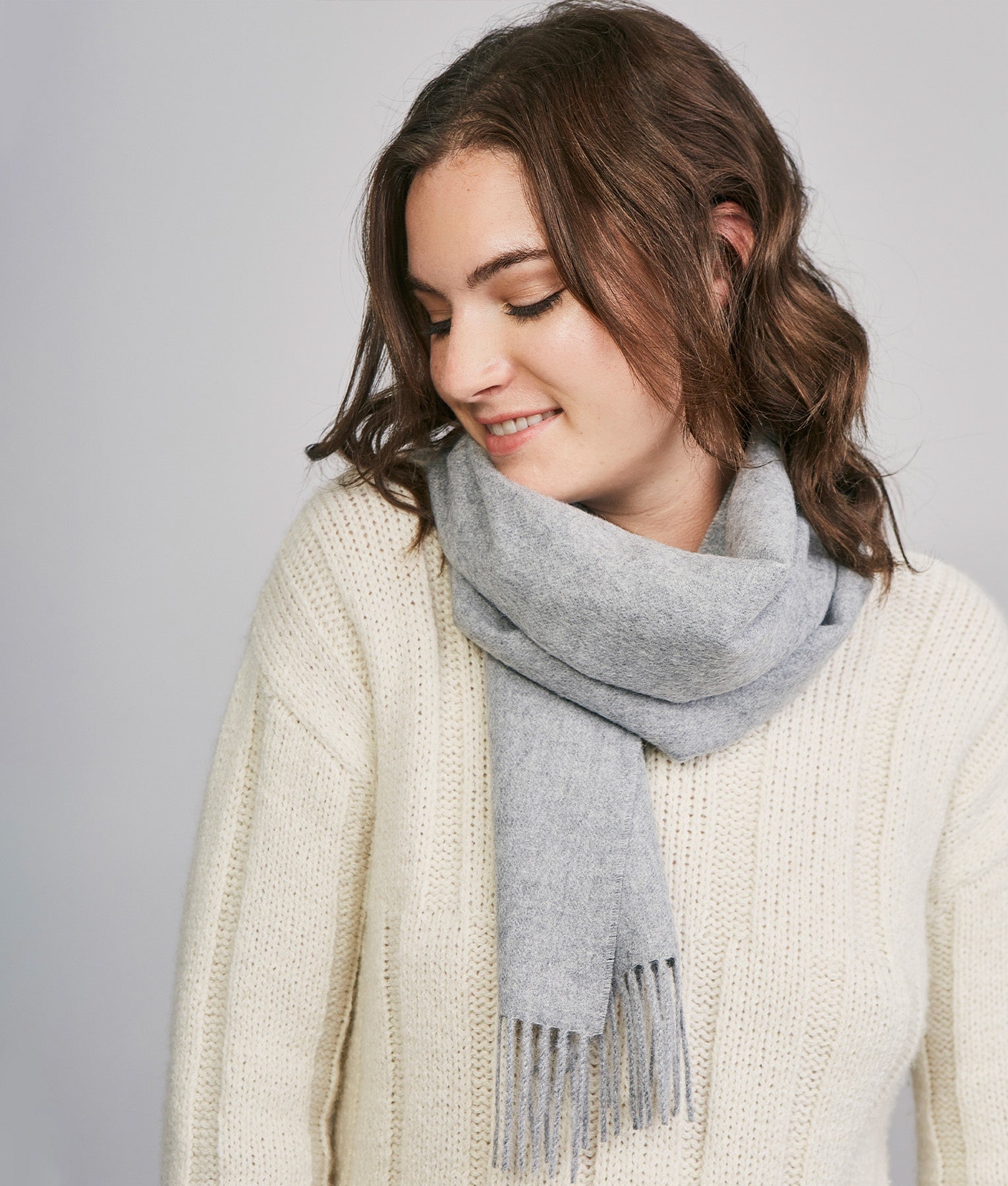 LONG BRUSHED SCARF 401