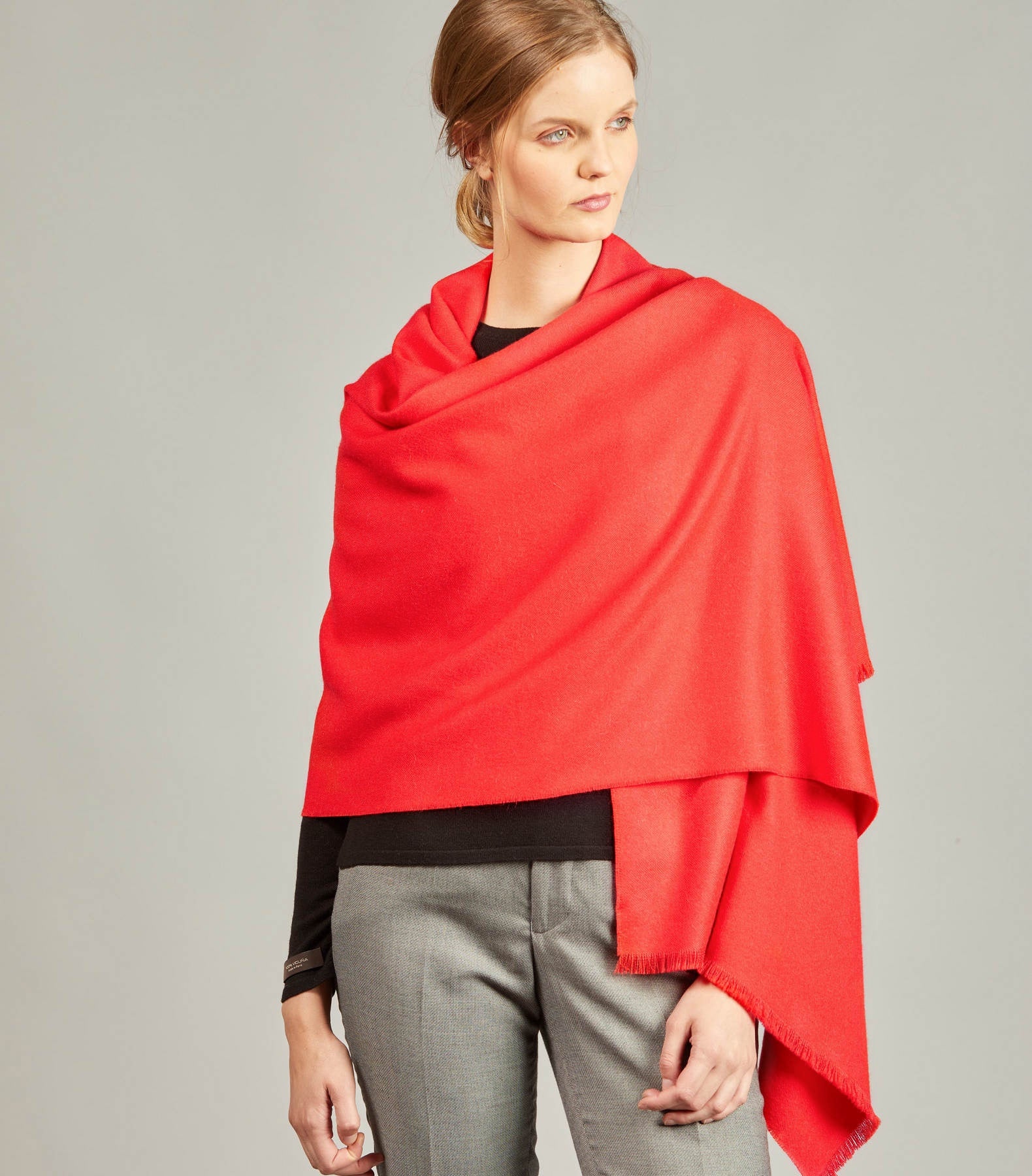 Brushed Lux - Shawl - Candy Red - Unisex