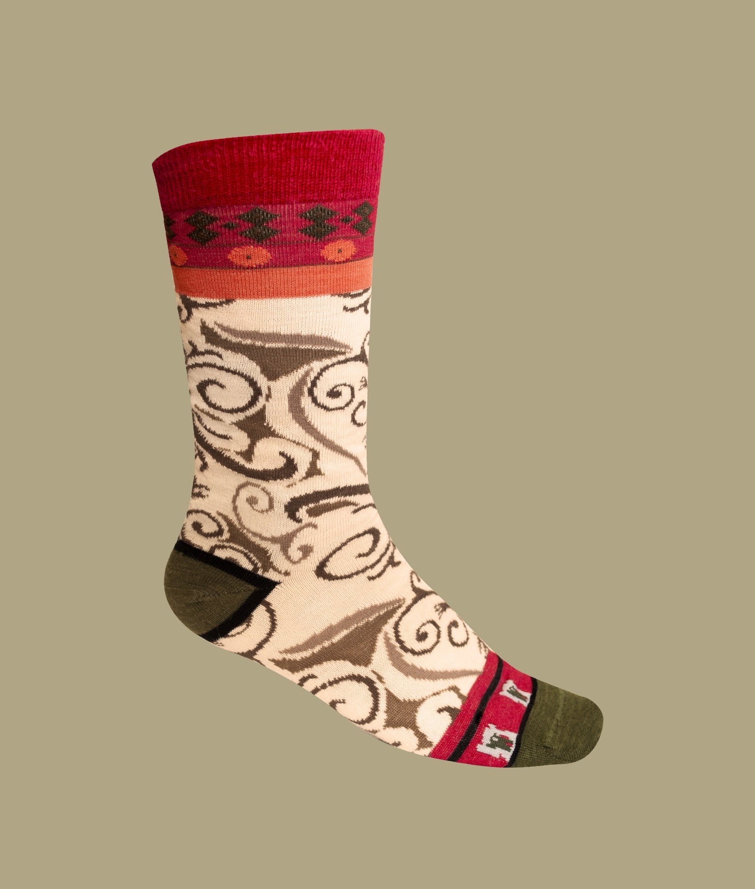 Wallpaper Pattern Ladies Socks