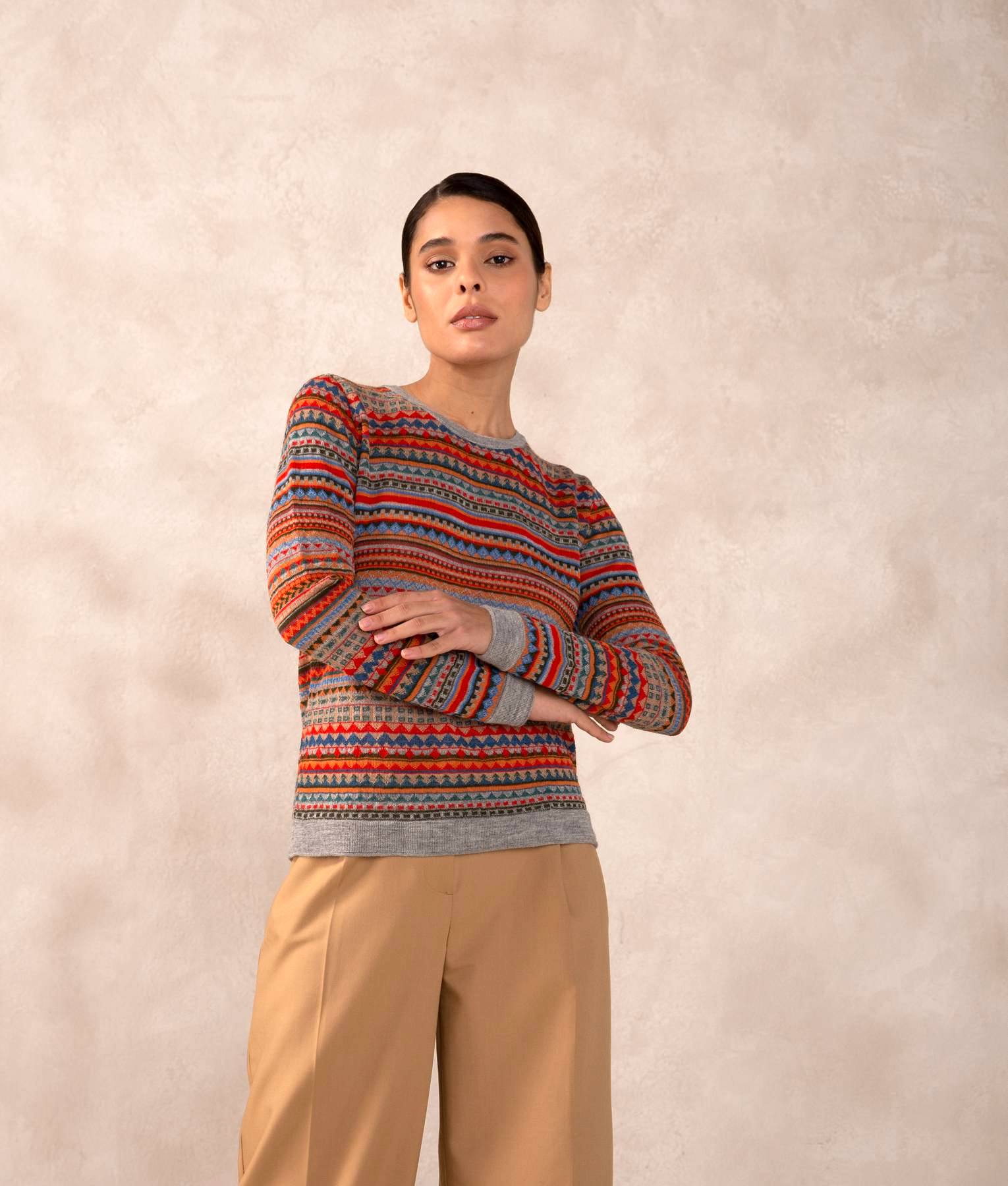 Jacquard Pullover C004