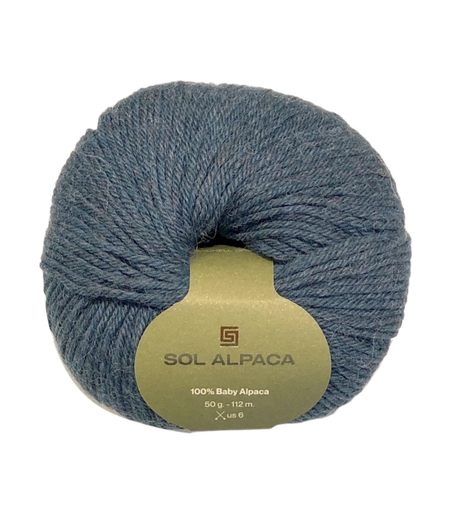 Baby Alpaca Yarn Ball M1979 Heather Blue Grey