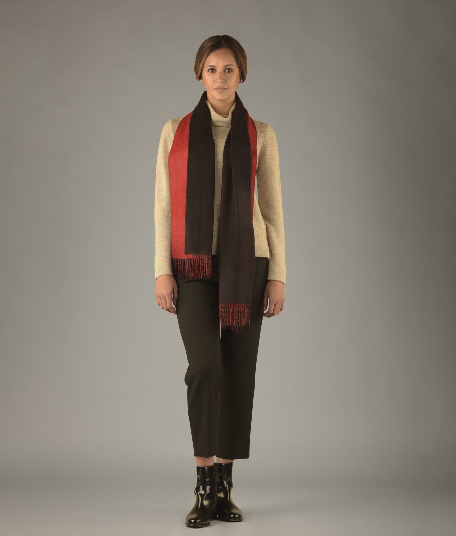 Double face scarf C058