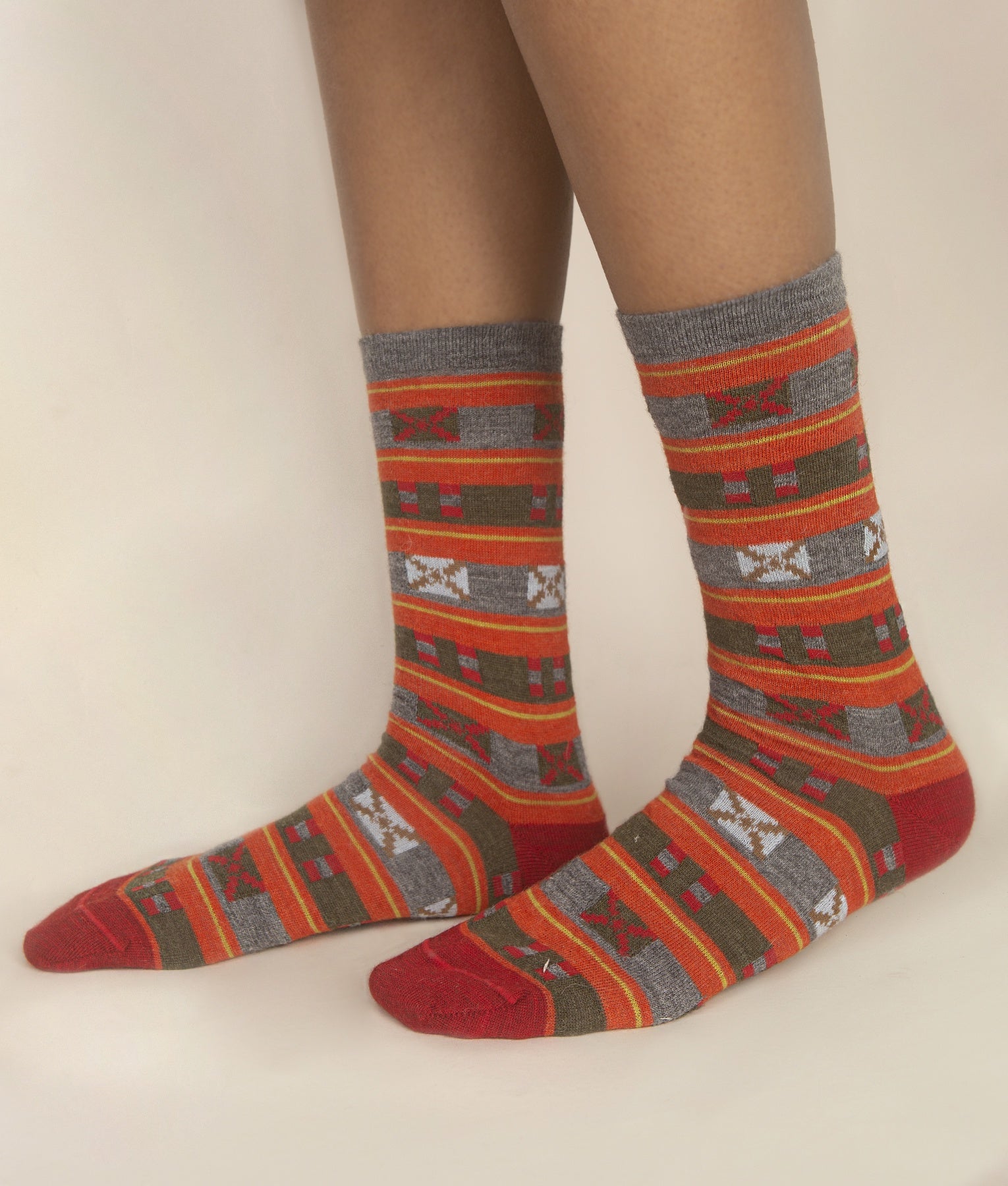 Crossed Ladies Alpaca Socks C005