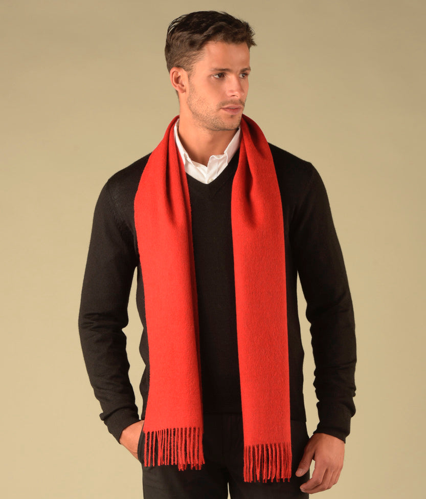 Long brushed scarf M3998