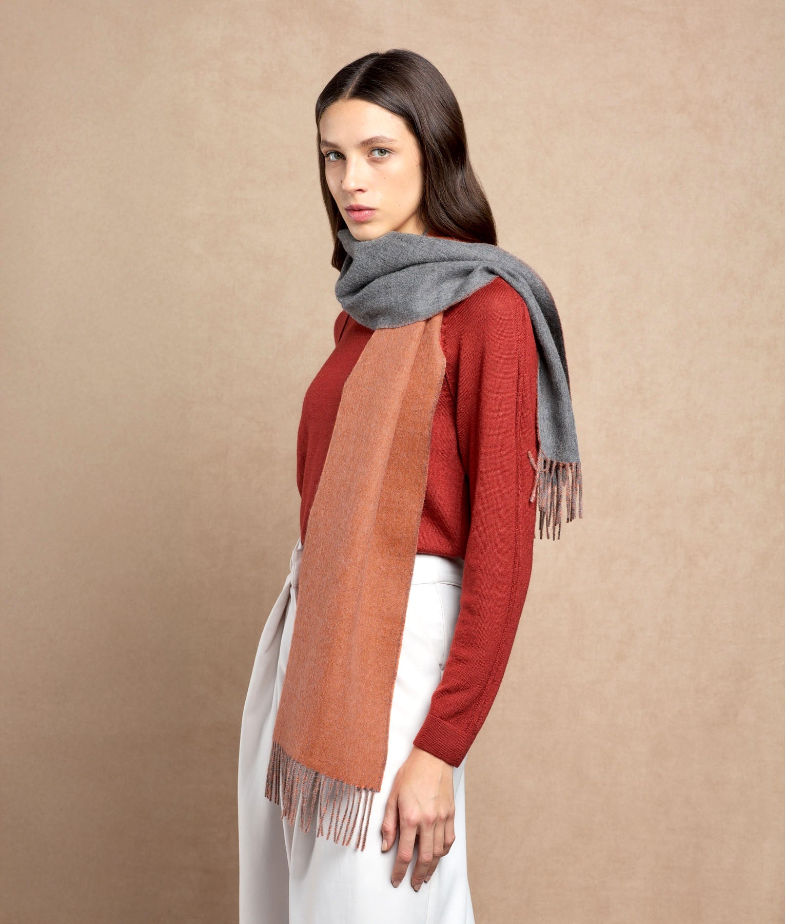 Double Face Scarf C078