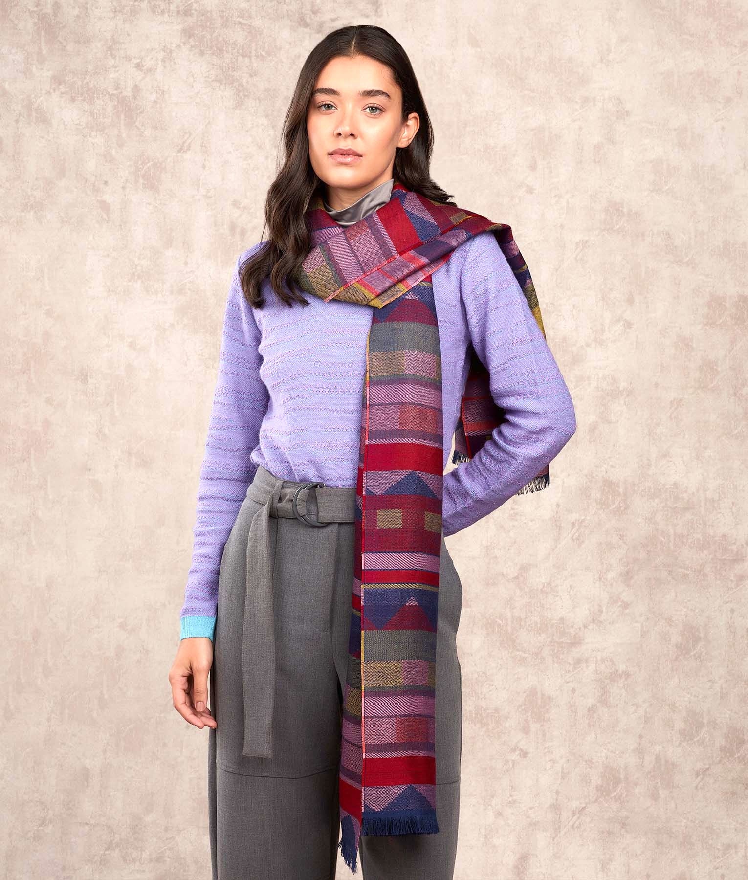 Trigo Alpaca Scarf - Multicolour C001 - Unisex