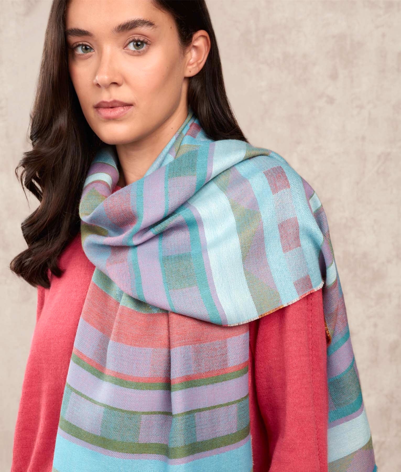 Trigo Alpaca Scarf - Multicolour C002 - Unisex