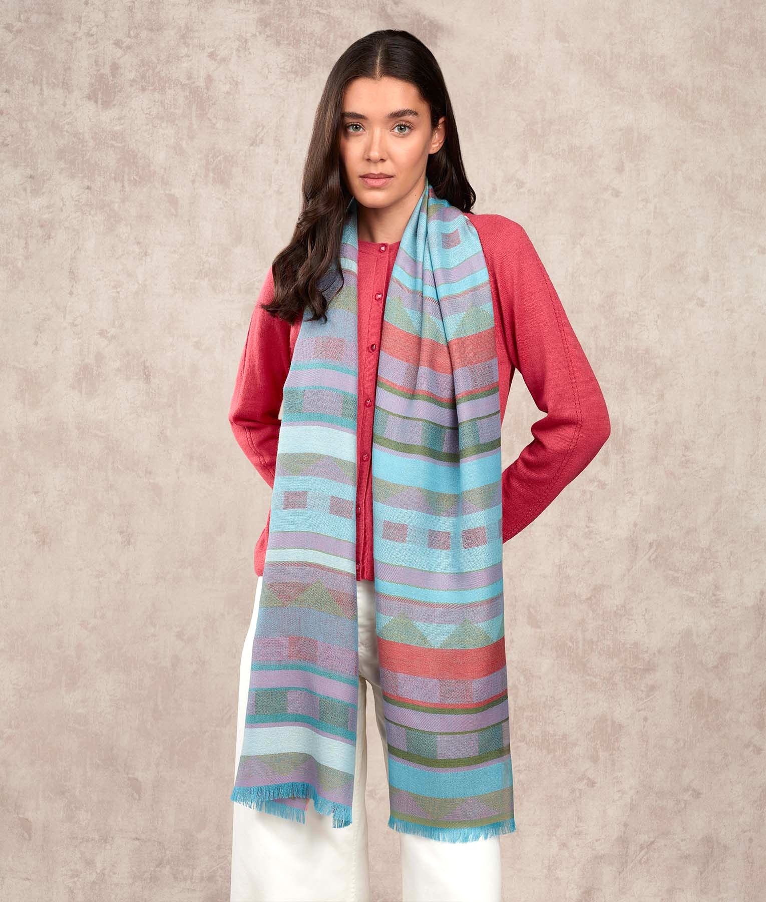 Trigo Alpaca Scarf - Multicolour C002 - Unisex