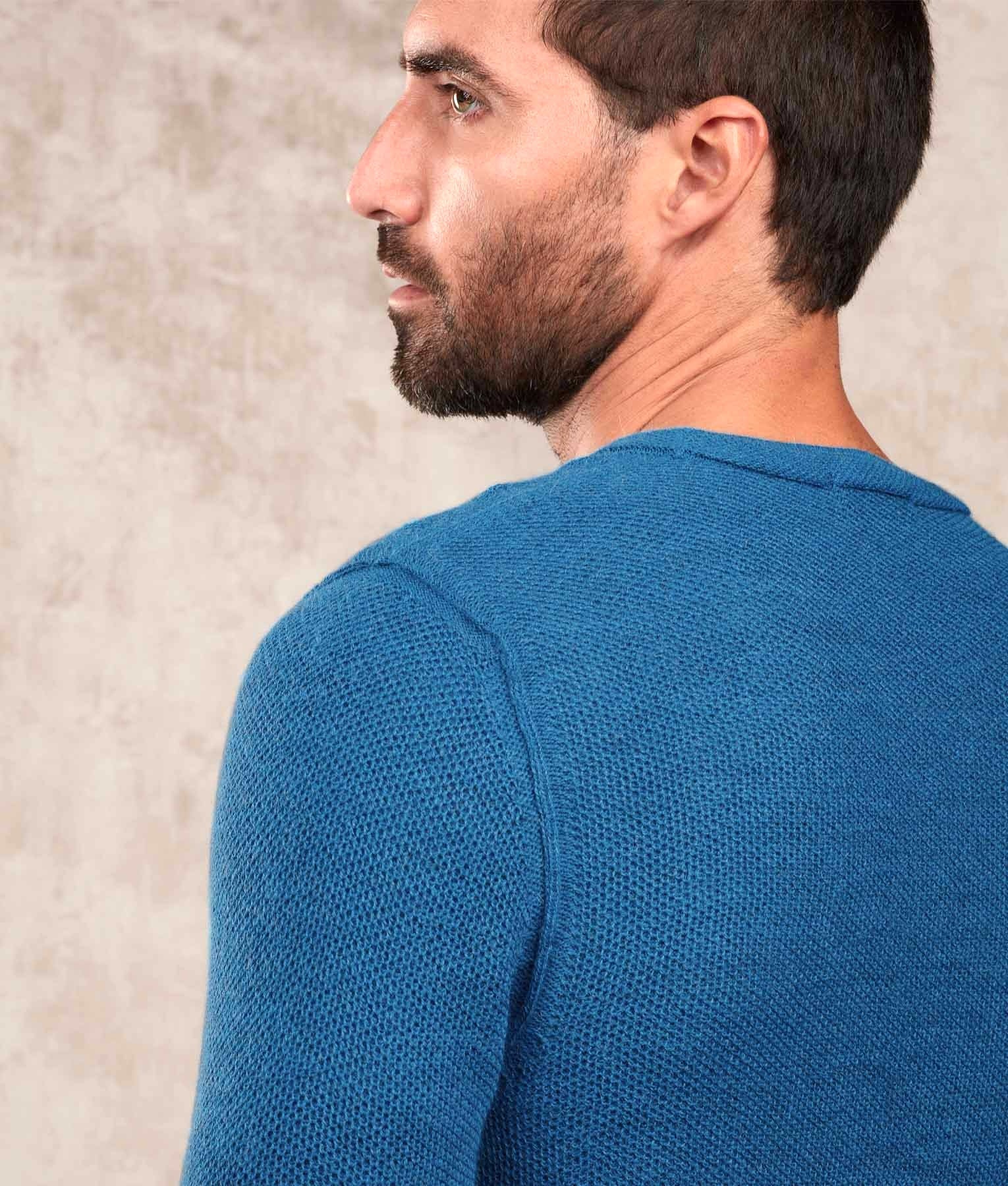 Basic Honeycomb - Jumper - Blue - Men's