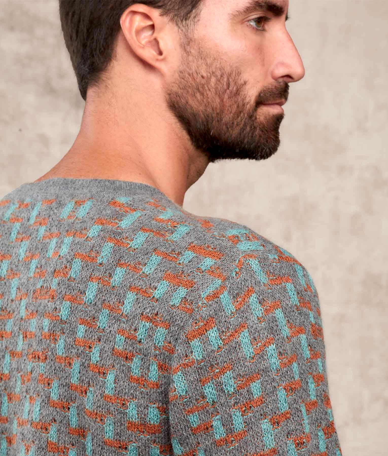 The Weave - Jumper - Multicoloured Grey - Men's