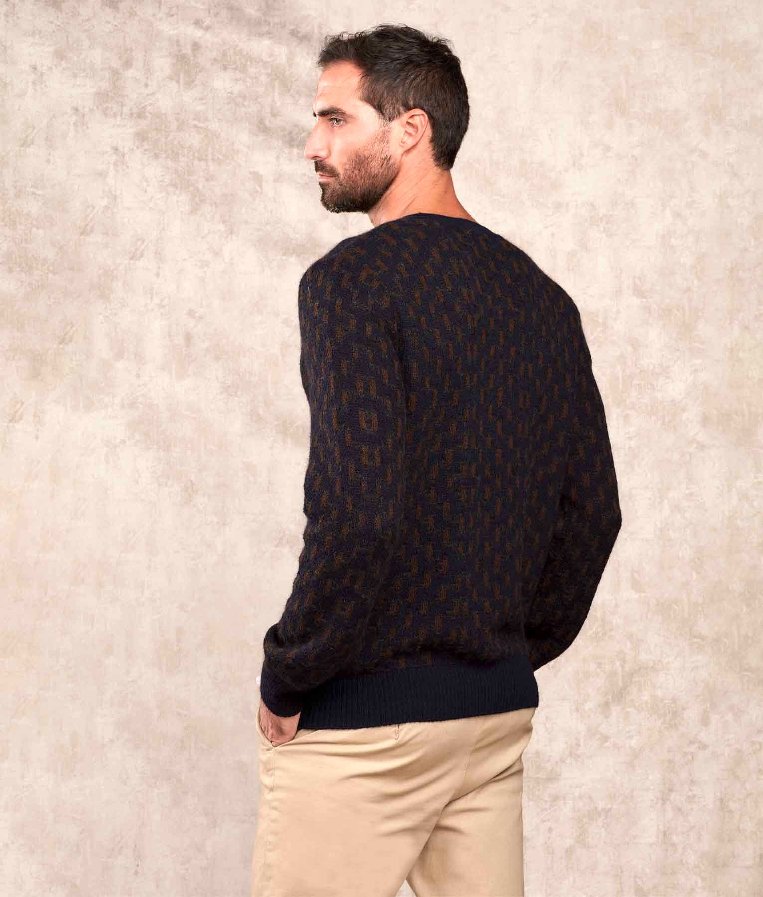 The Weave Alpaca Jumper - Multicoloured C007 - Men's