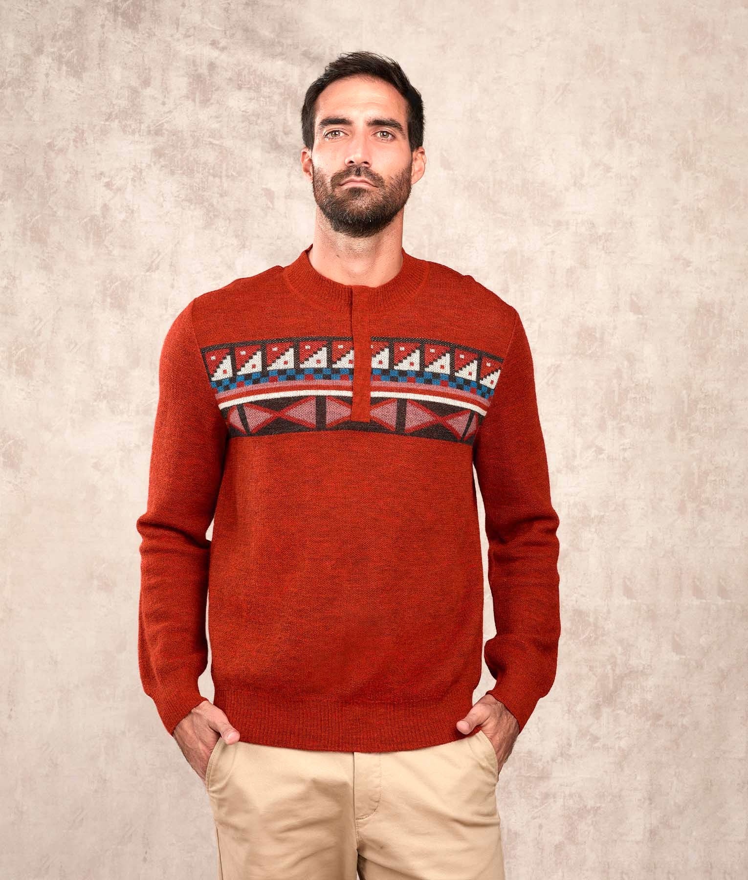 Colours & Clay - Jumper - Red - Men's