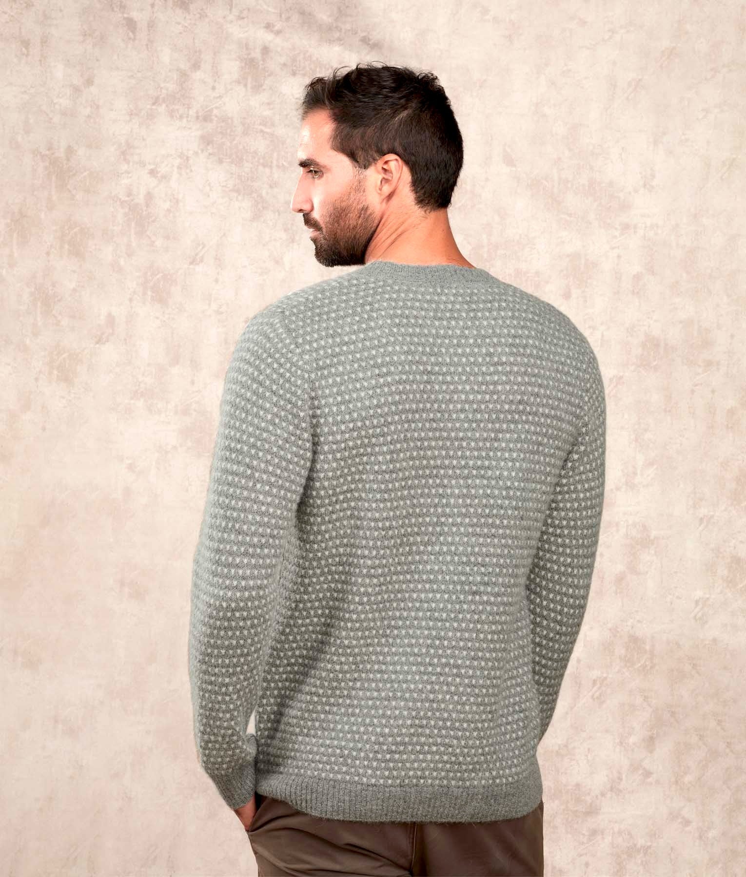 Mil Ojos Alpaca Jumper - Grey C001 - Men's