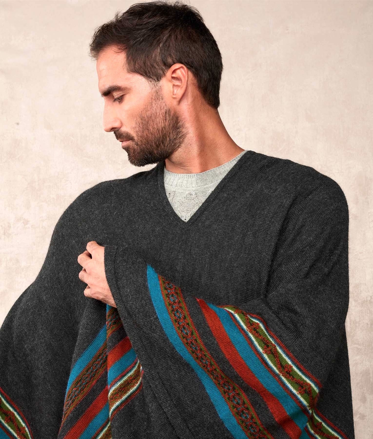 Poncho Rider - Charcoal C001 - Men's