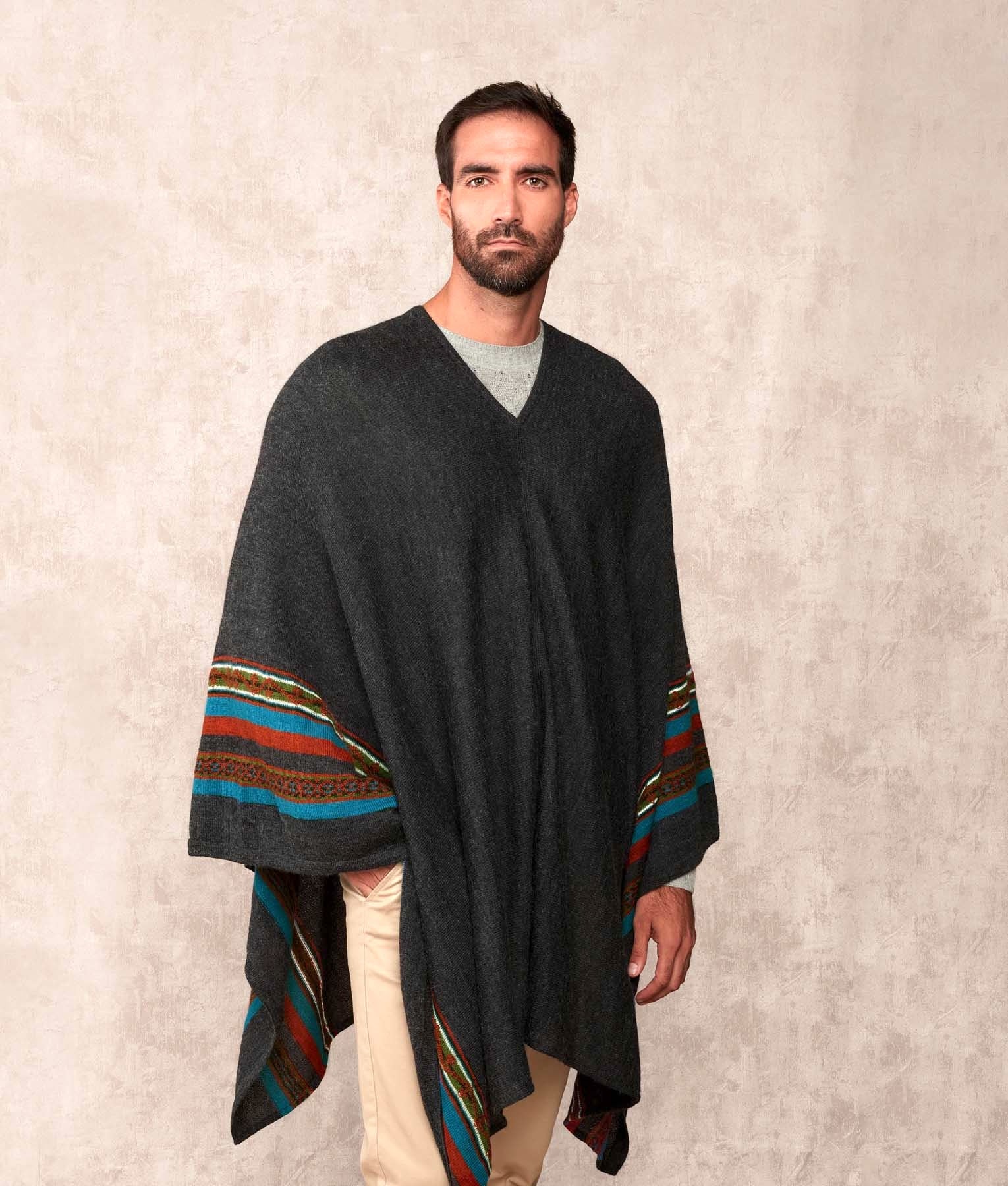 Poncho Rider - Charcoal C001 - Men's