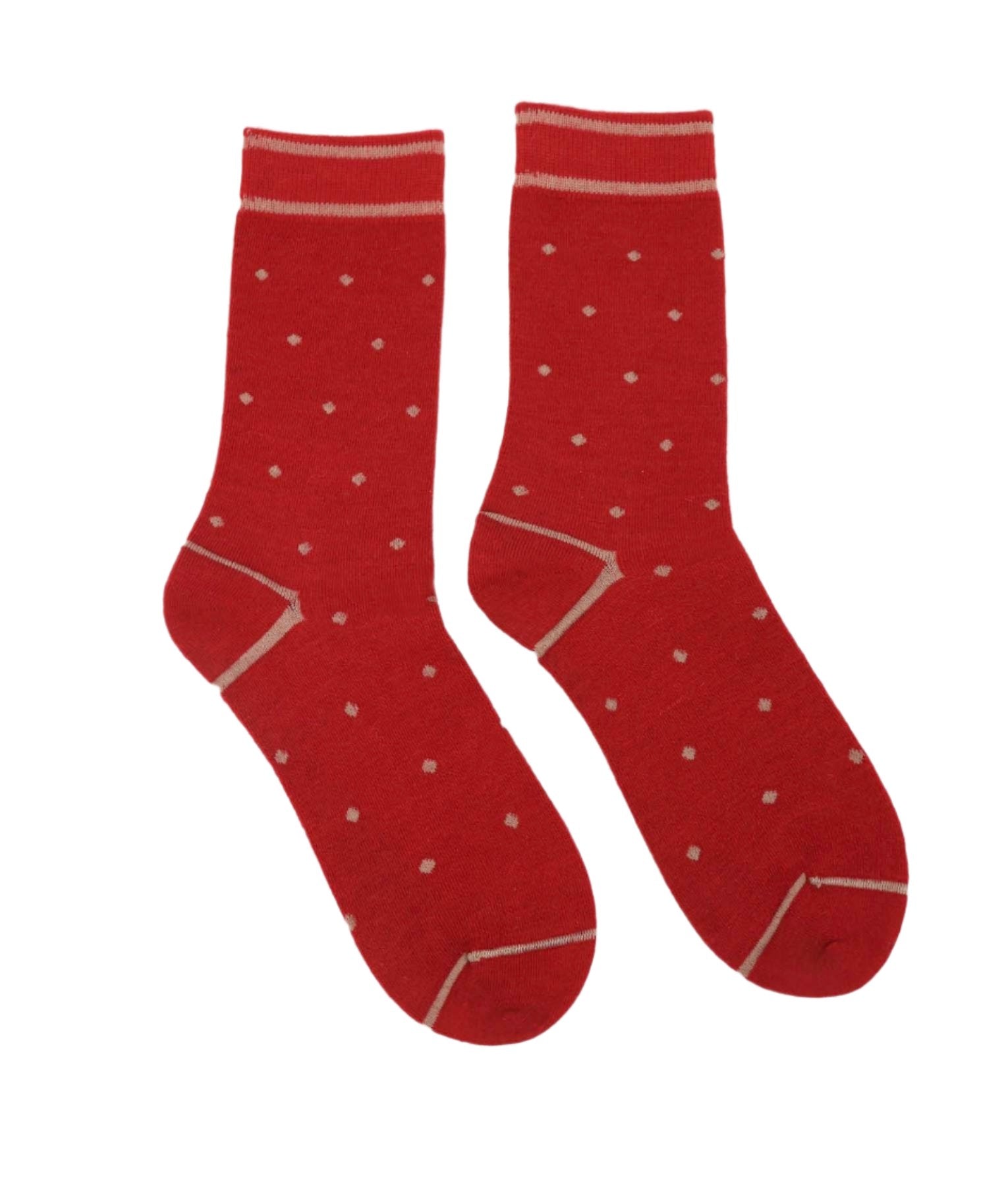 Polka Dots Alpaca Socks - C018 - Women