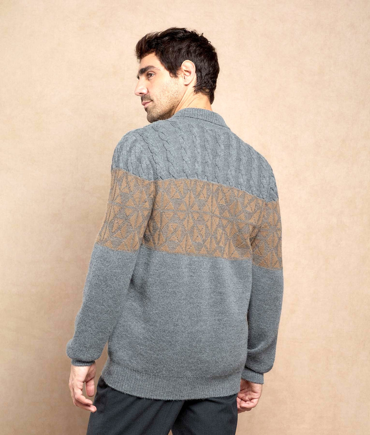 Men's Fisherman Cardigan With Pockets C001