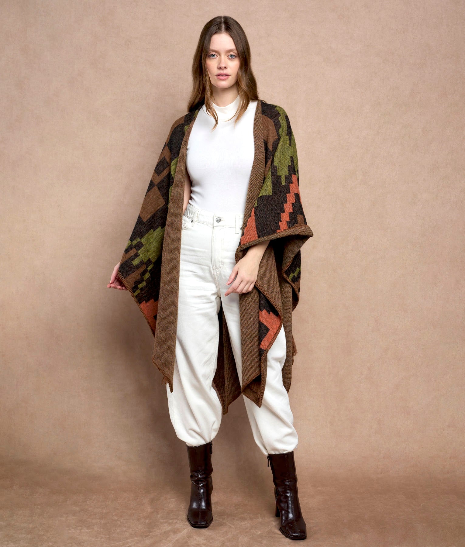 Mago Jacquard Cape C003