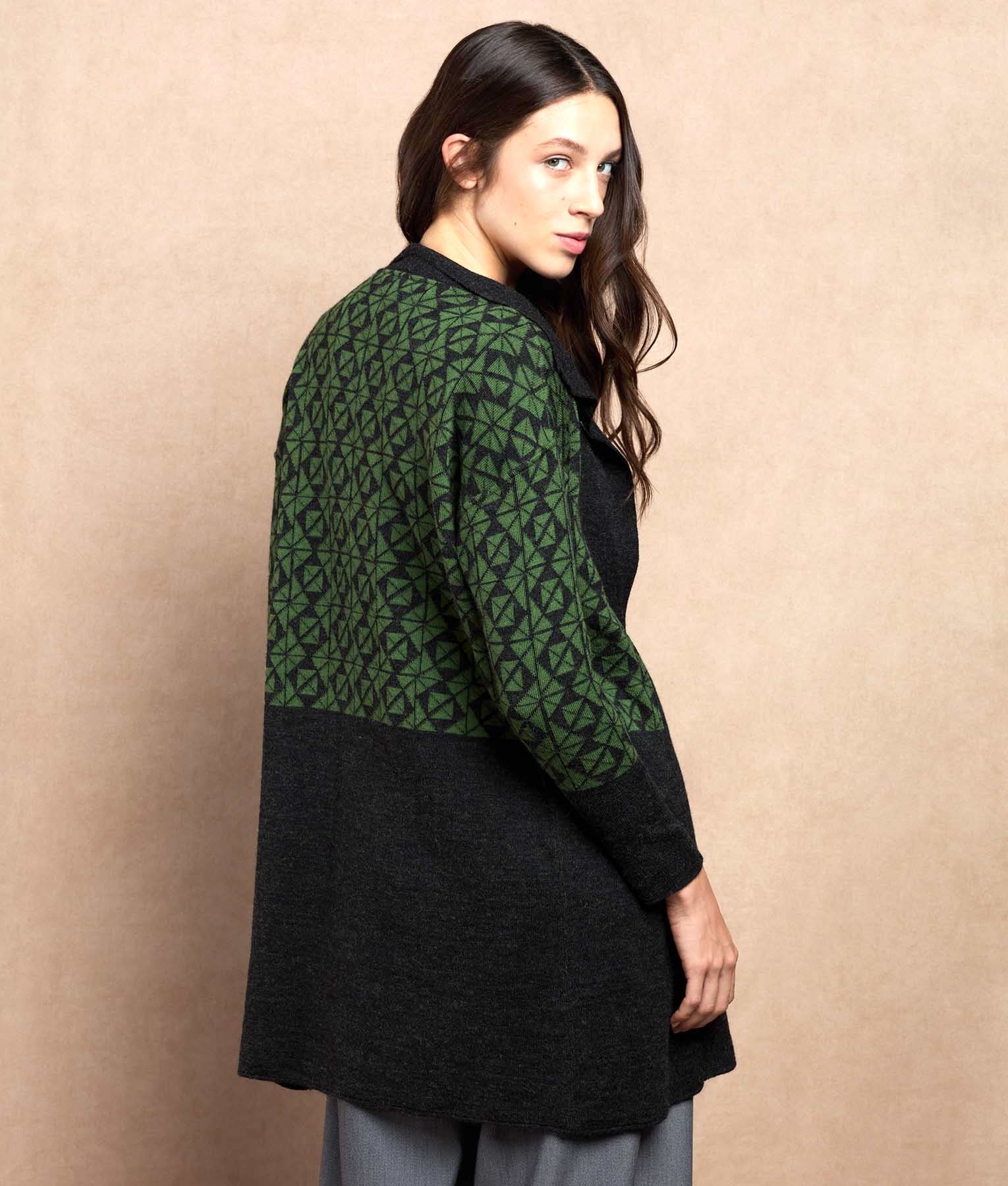 Reversible Long Cardigan C005